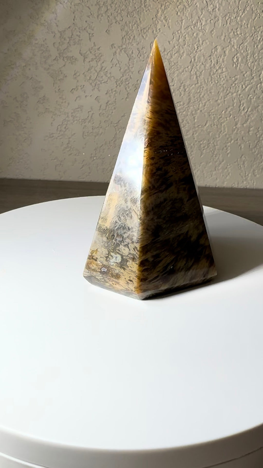 Brazilian Sagenite Agate, Diamond Shaped