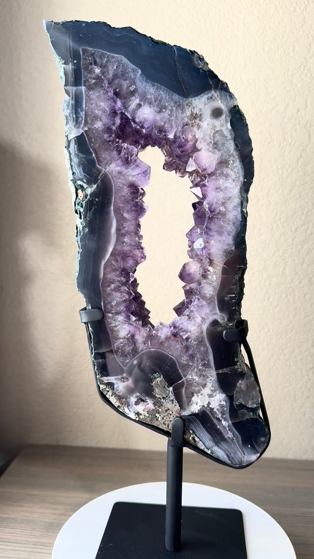 Amethyst Portal on Custom Stand from Brazil