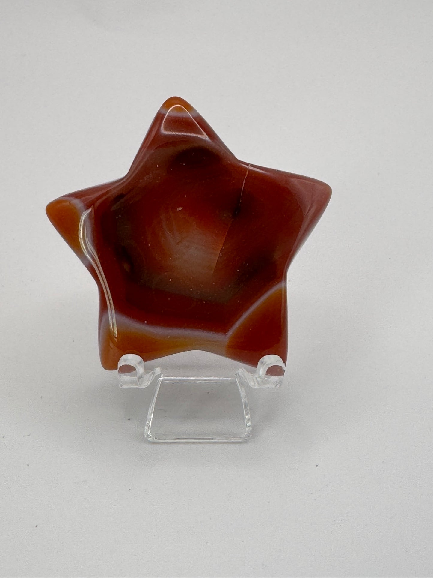 Carnelian Druzy Polished Star