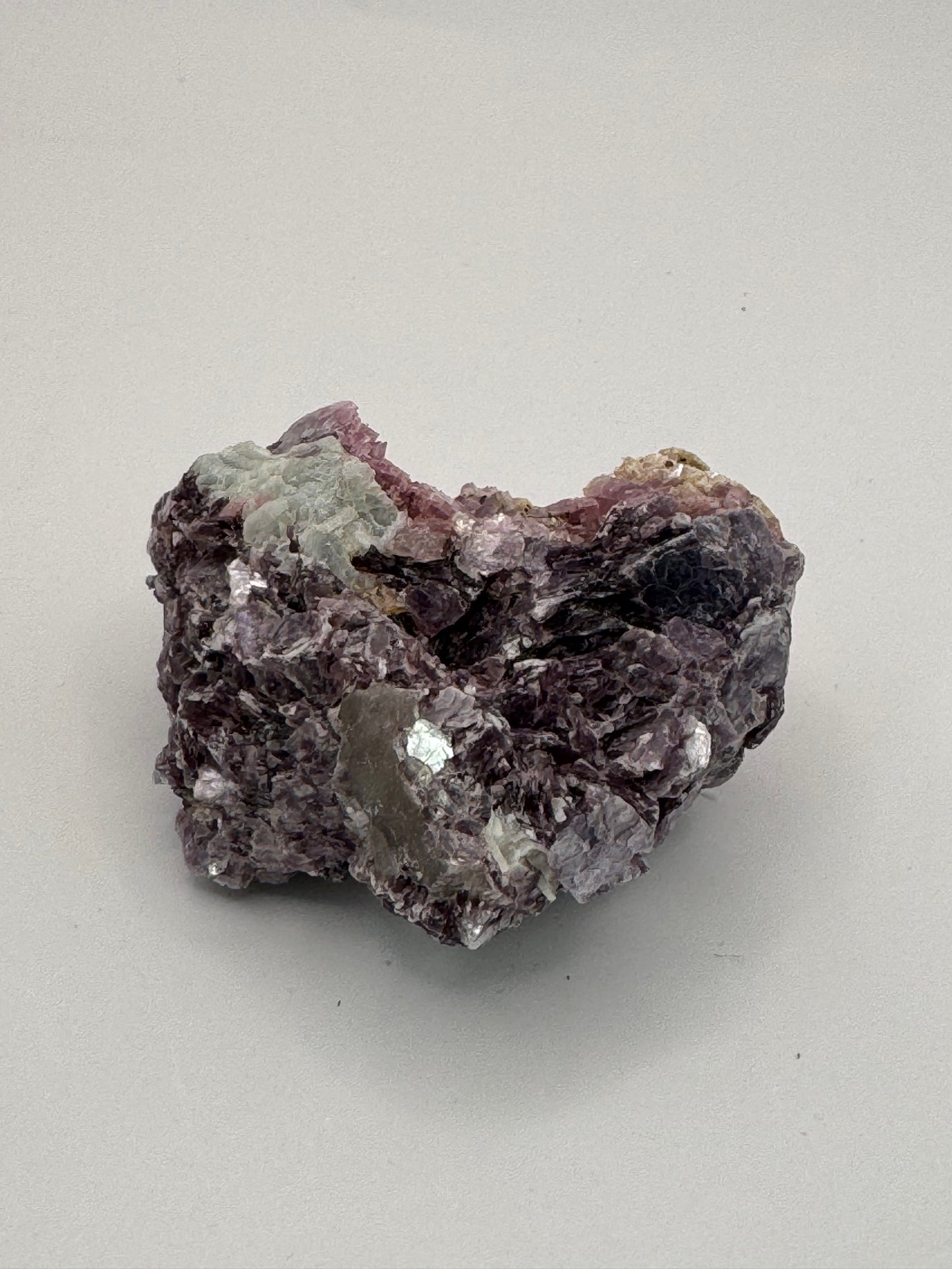 3 Botryoidal Lepidolite Crystal Clusters