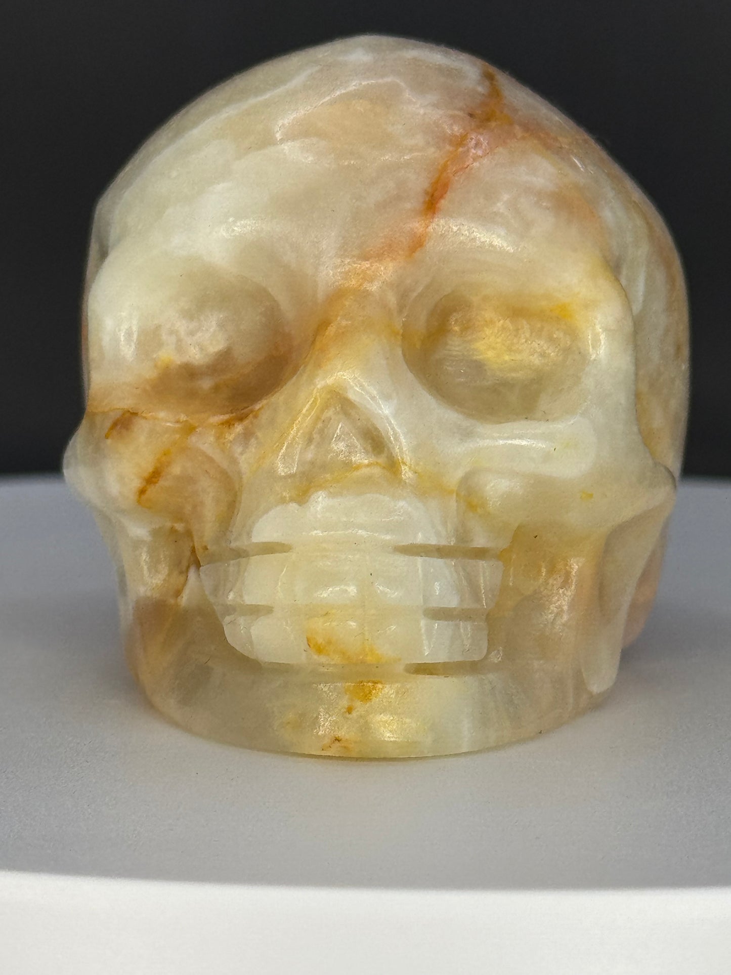 Hand Carved Calcite Skull