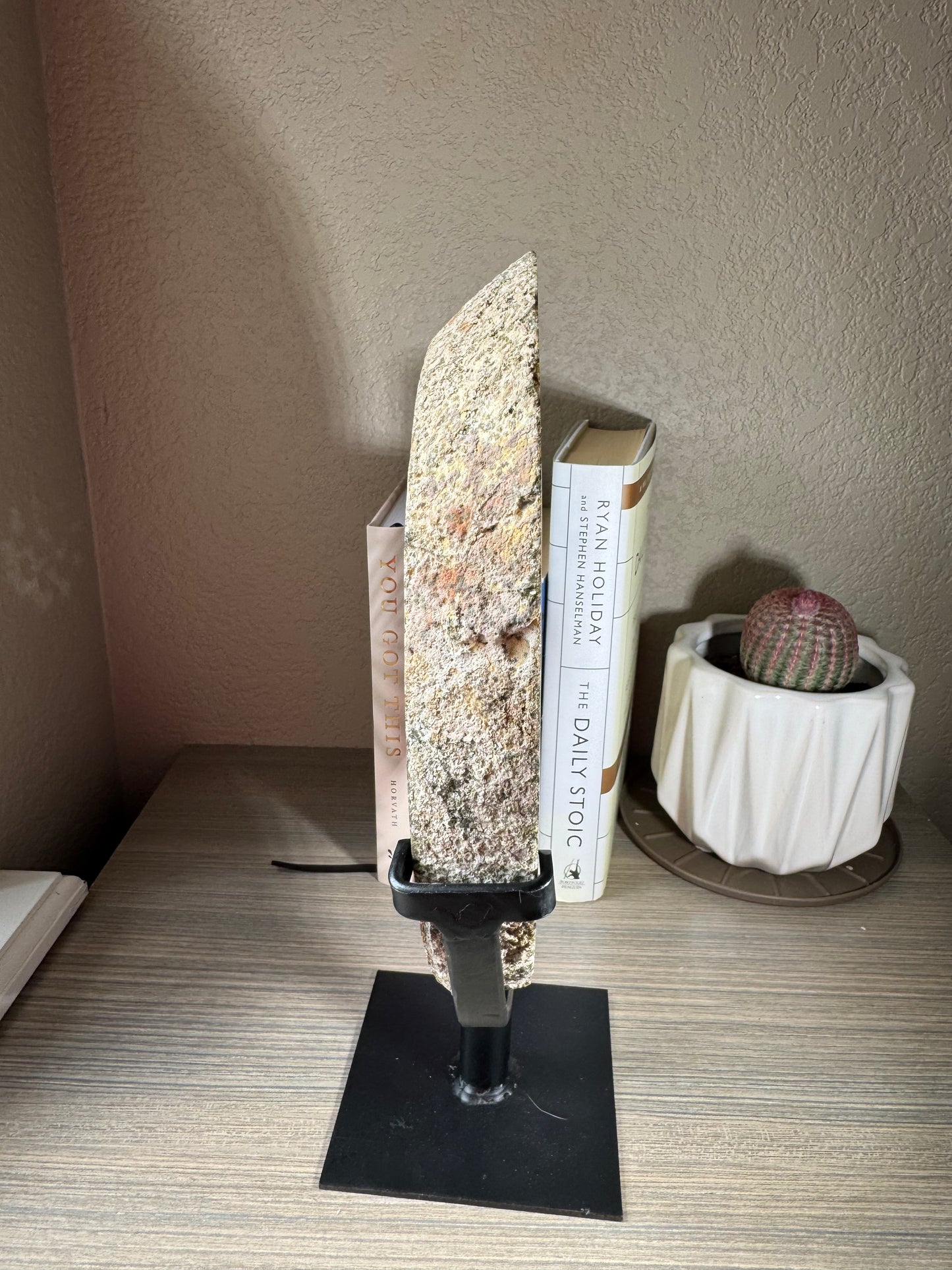 Brazilian Druzy Agate on Custom Stand
