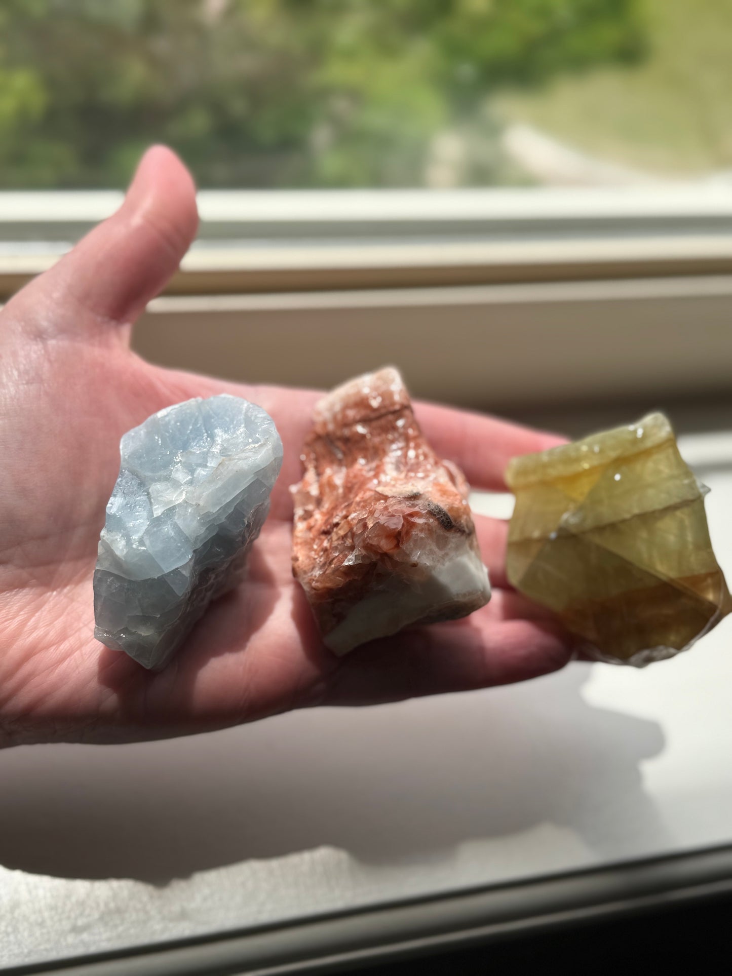 3 Polished Mexican Calcite Lot