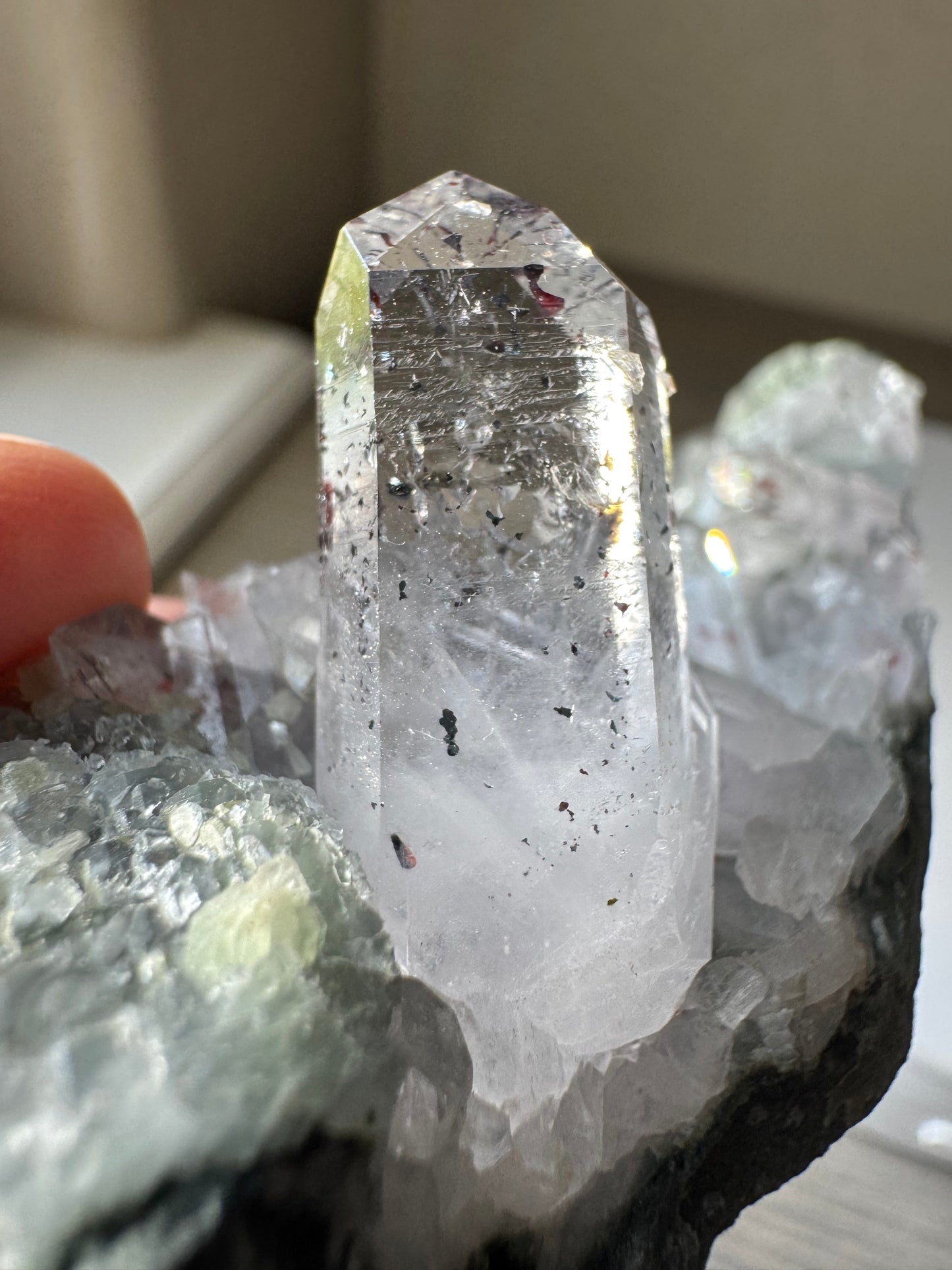Natural Phantom Quartz Crystal Cluster from Namibia Africa 78 grams