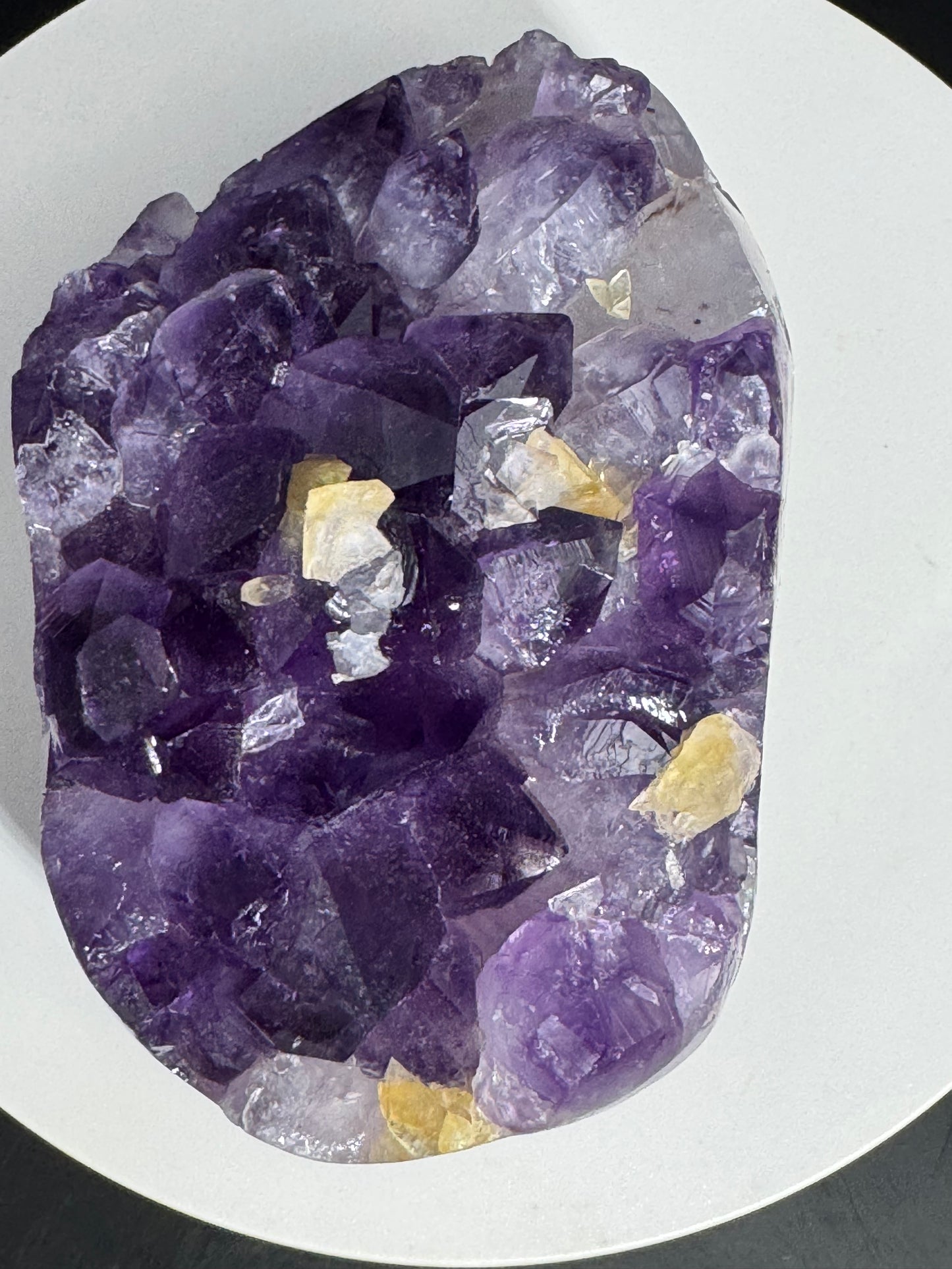 Dark Brazilian Purple Amethyst with Calcite 2 lbs!