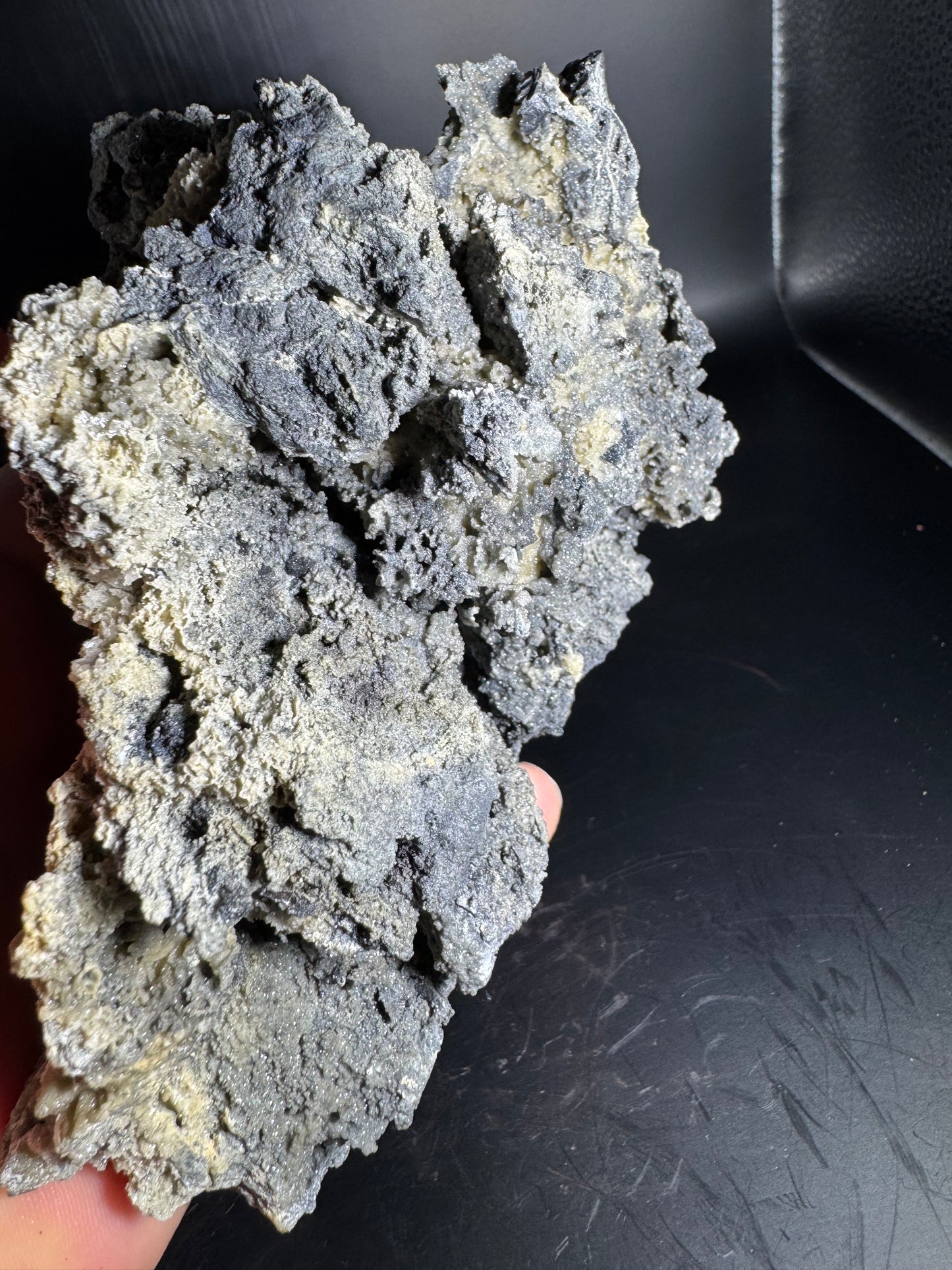Smithsonite over Dog Tooth Calcite, La Ojuela mine, Mapimi, Durango Mexico 2.9 lbs