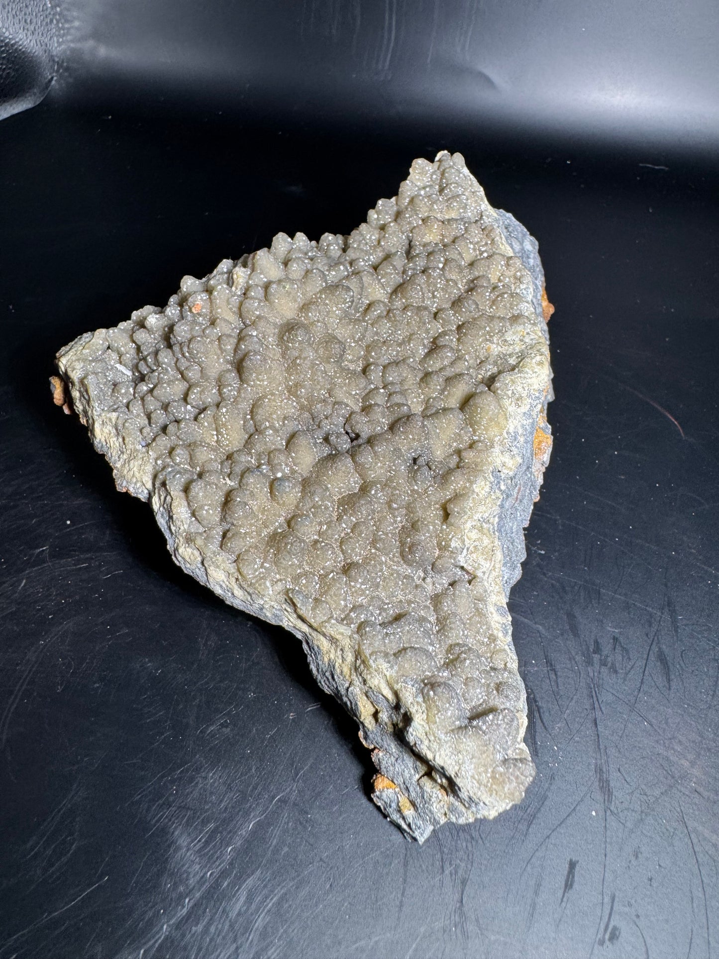 Smithsonite over Dog Tooth Calcite, La Ojuela mine, Mapimi, Durango Mexico 736 grams