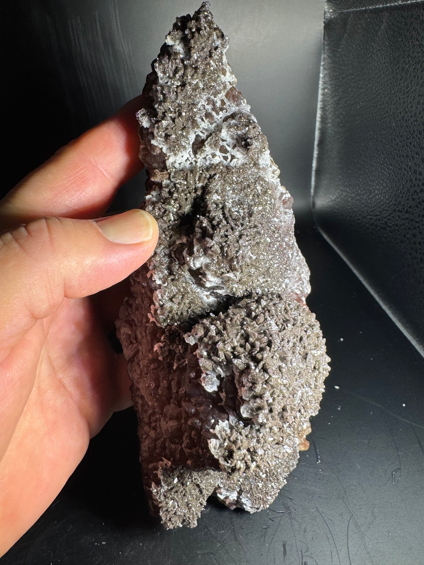 Large Botryoidal Red Fluorite San Antonio Mine, Santa Eulalia, Mex 2.6 lbs!