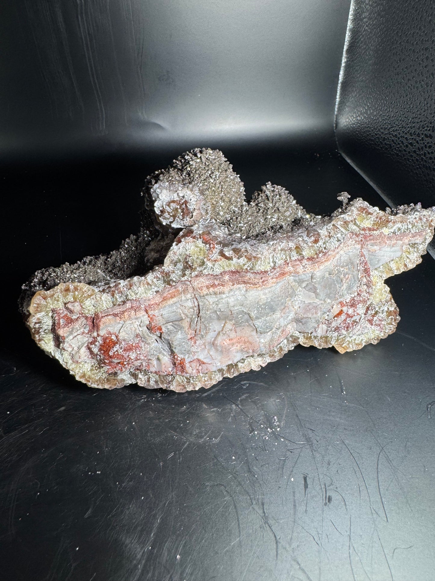 Large Botryoidal Red Fluorite San Antonio Mine, Santa Eulalia, Mex 2.6 lbs!