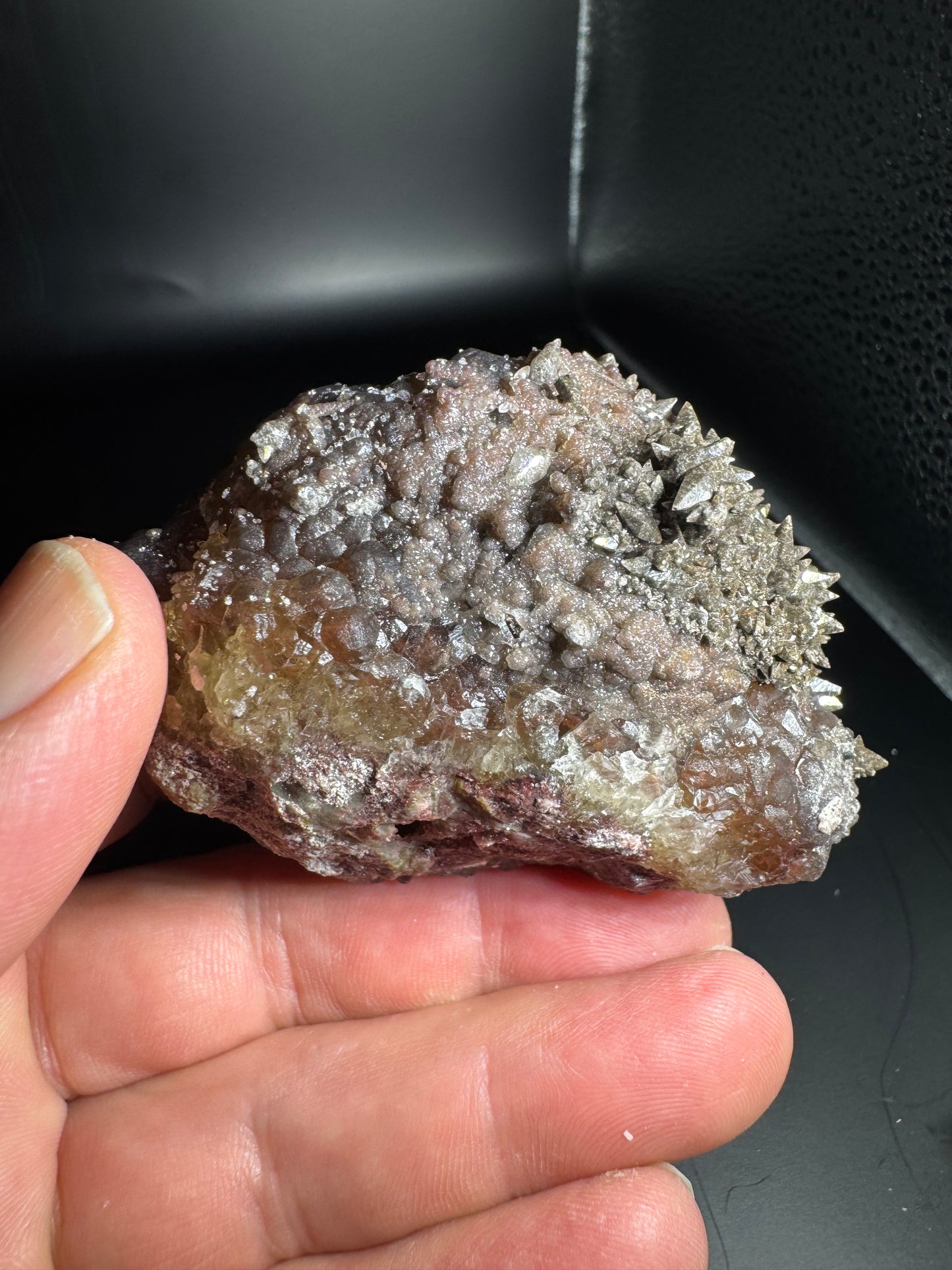 Botryoidal Red Fluorite San Antonio Mine, Santa Eulalia, Mex 238 Grams