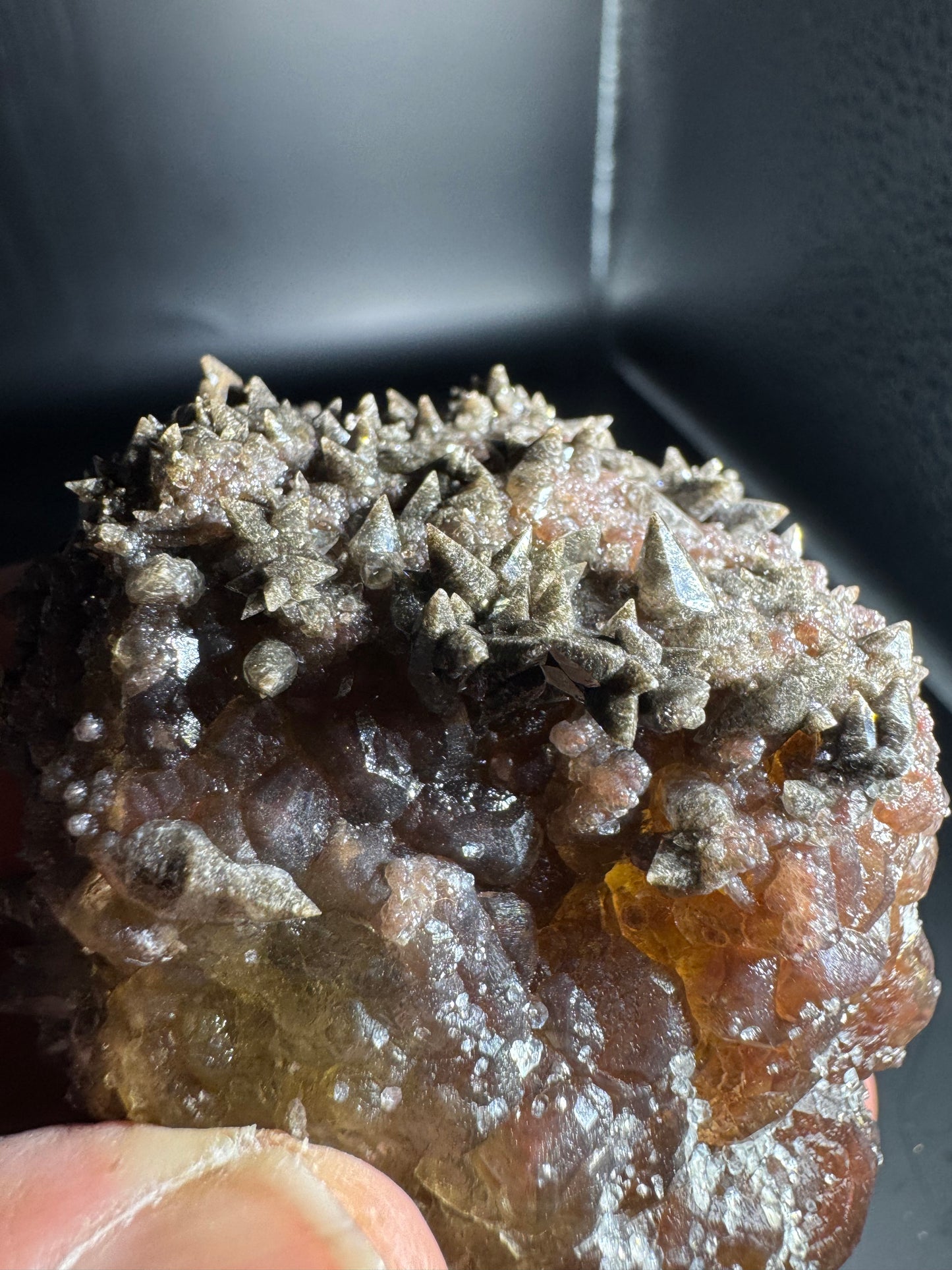 Botryoidal Red Fluorite San Antonio Mine, Santa Eulalia, Mex 238 Grams