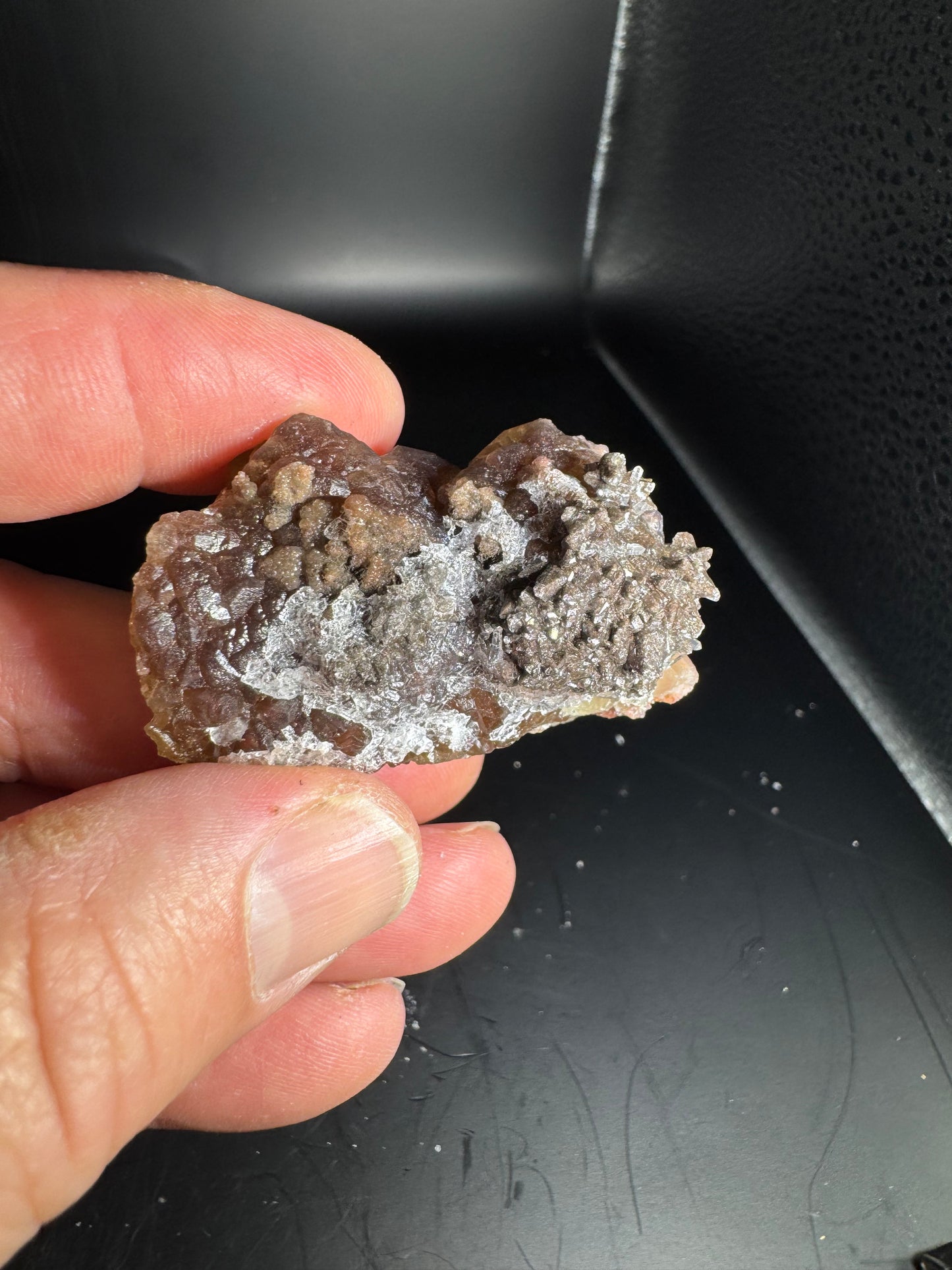 Botryoidal Red Fluorite San Antonio Mine, Santa Eulalia, Mex 73 Grams