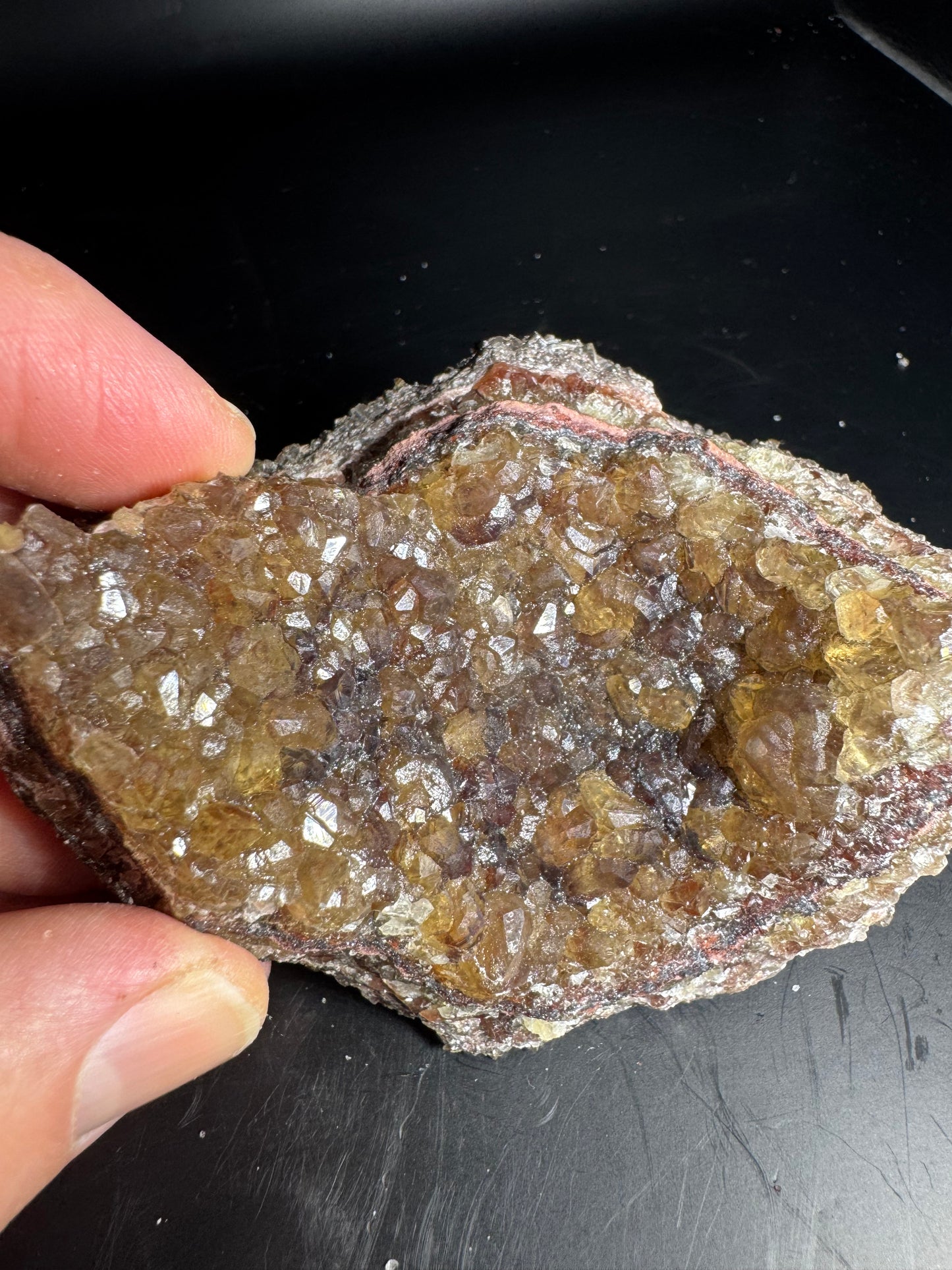 Botryoidal Red Fluorite San Antonio Mine, Santa Eulalia, Mex 344 Grams