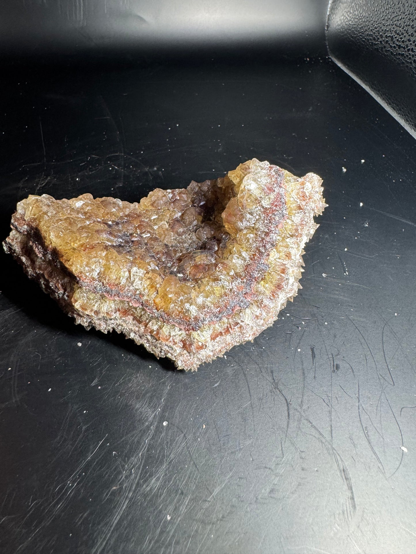 Botryoidal Red Fluorite San Antonio Mine, Santa Eulalia, Mex 344 Grams
