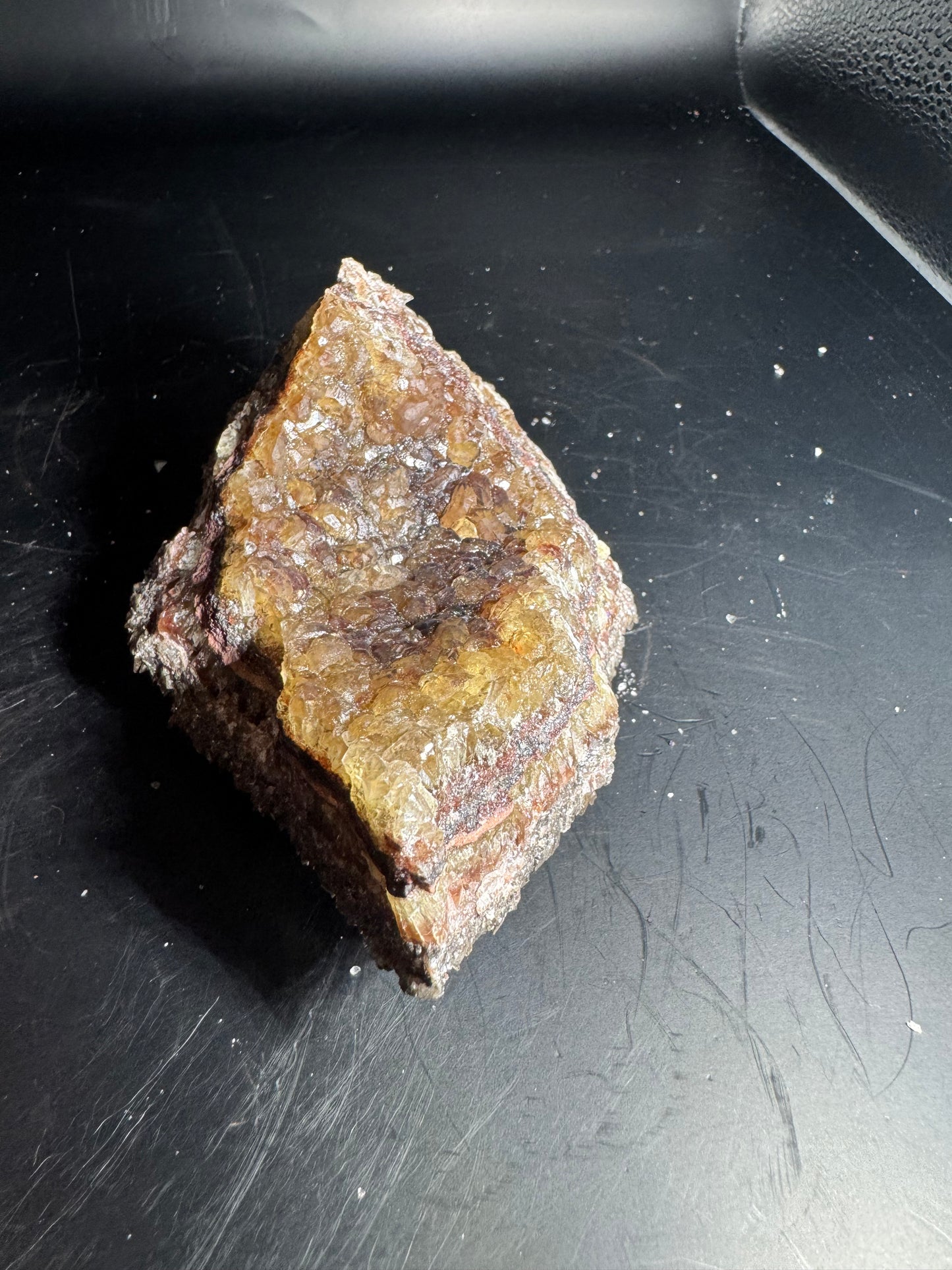 Botryoidal Red Fluorite San Antonio Mine, Santa Eulalia, Mex 344 Grams
