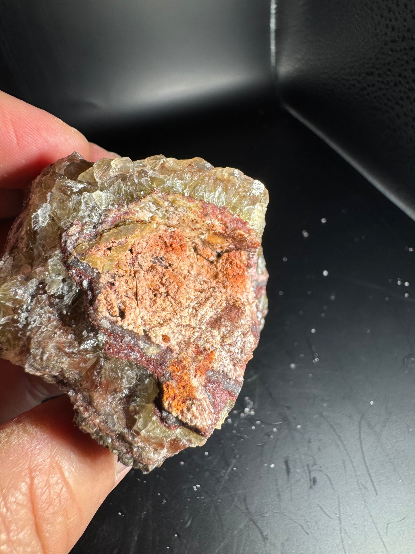 Botryoidal Red Fluorite San Antonio Mine, Santa Eulalia, Mex 270 Grams