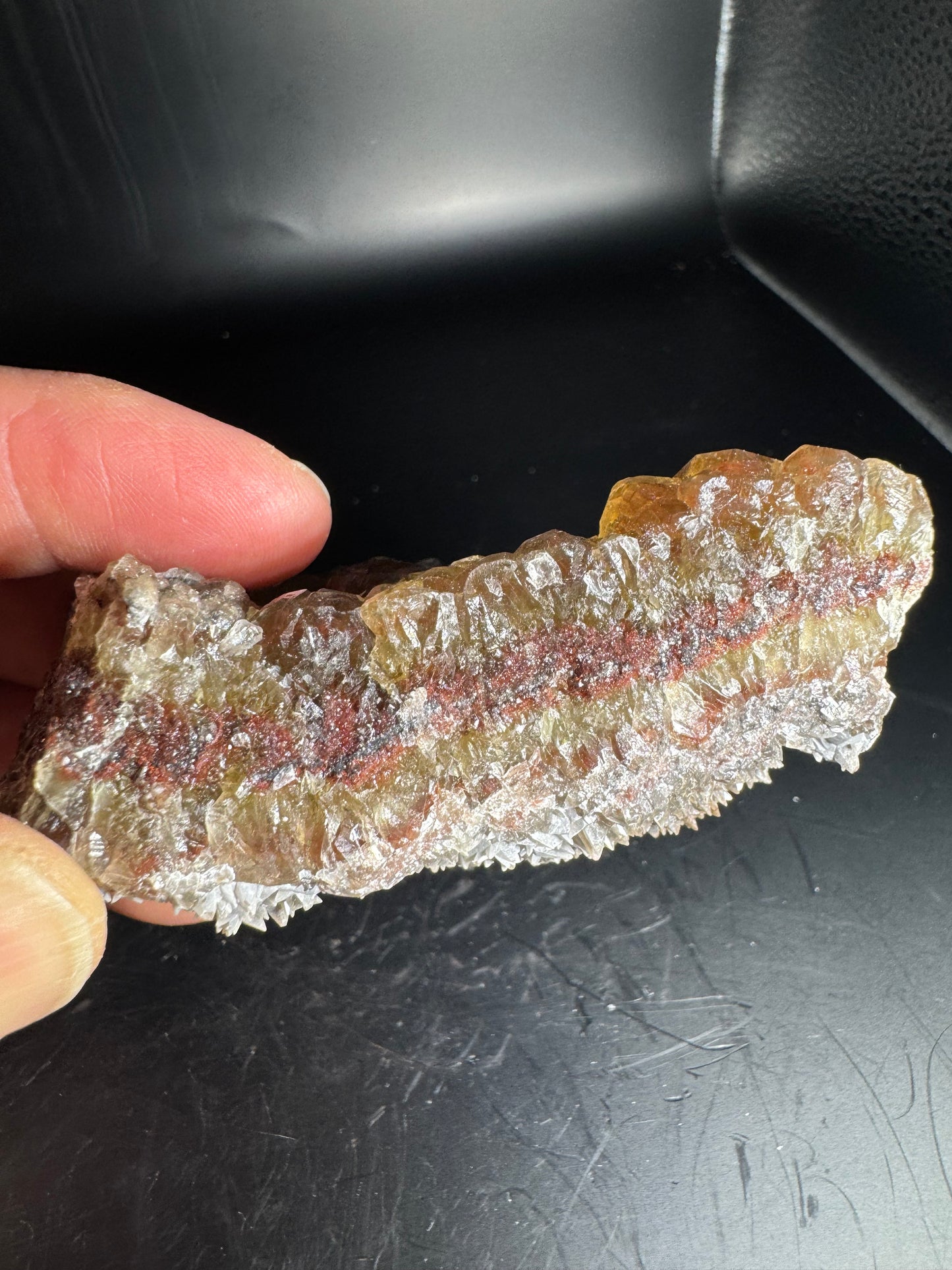 Botryoidal Red Fluorite San Antonio Mine, Santa Eulalia, Mex 273 Grams