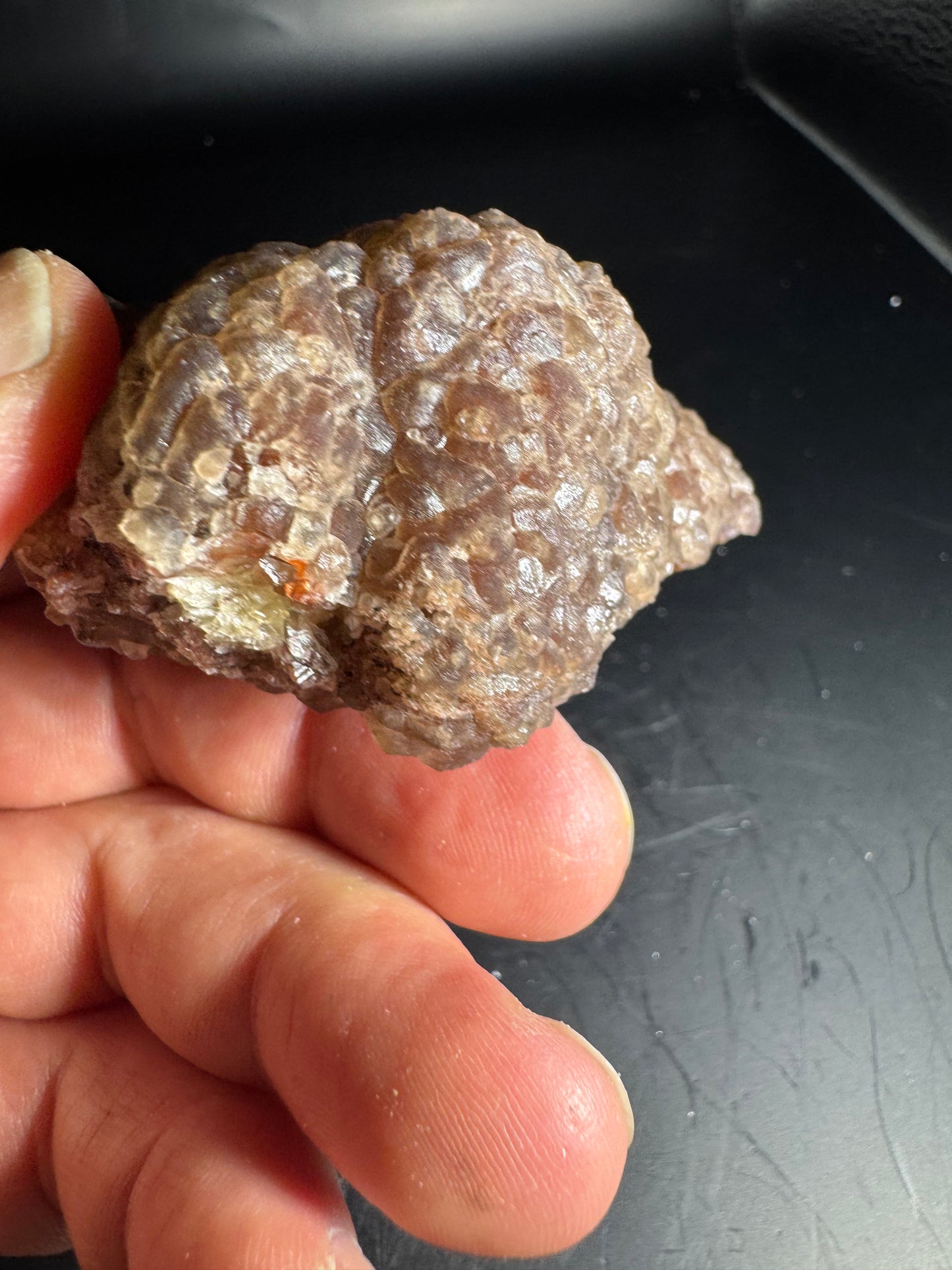 Botryoidal Red Fluorite San Antonio Mine, Santa Eulalia, Mex 139 Grams