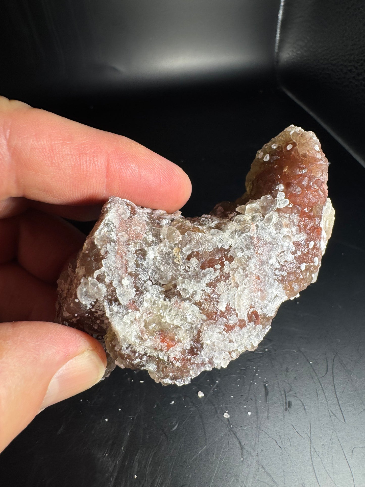 Botryoidal Red Fluorite San Antonio Mine, Santa Eulalia, Mex 243 Grams