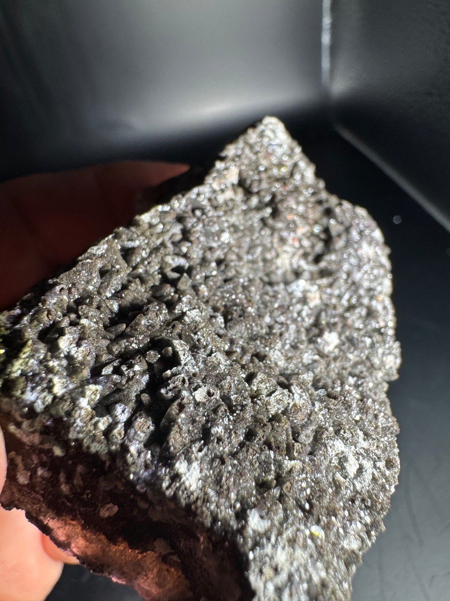 Botryoidal Red Fluorite San Antonio Mine, Santa Eulalia, Mex 205 Grams