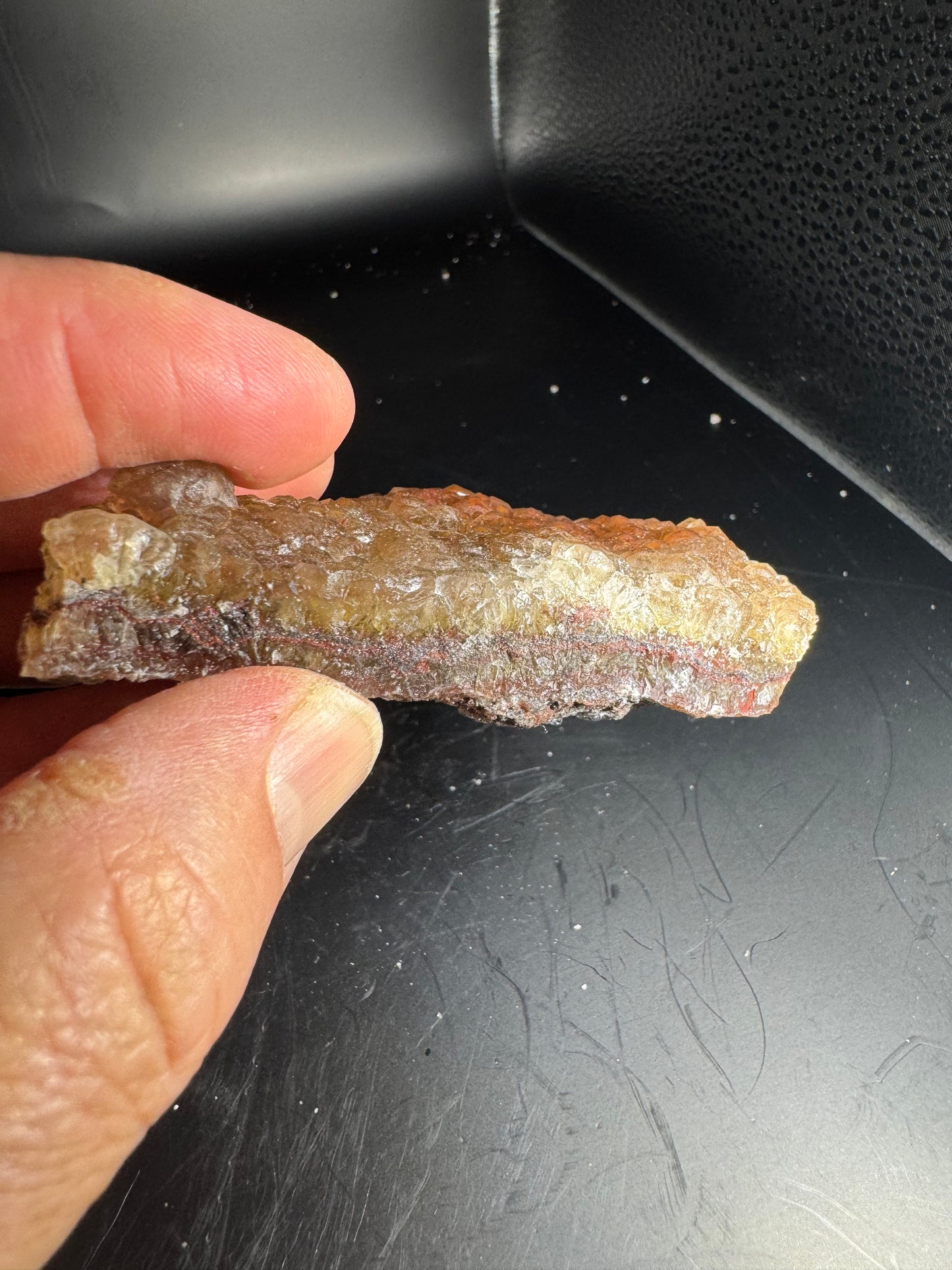 Botryoidal Red Fluorite San Antonio Mine, Santa Eulalia, Mex 202 Grams