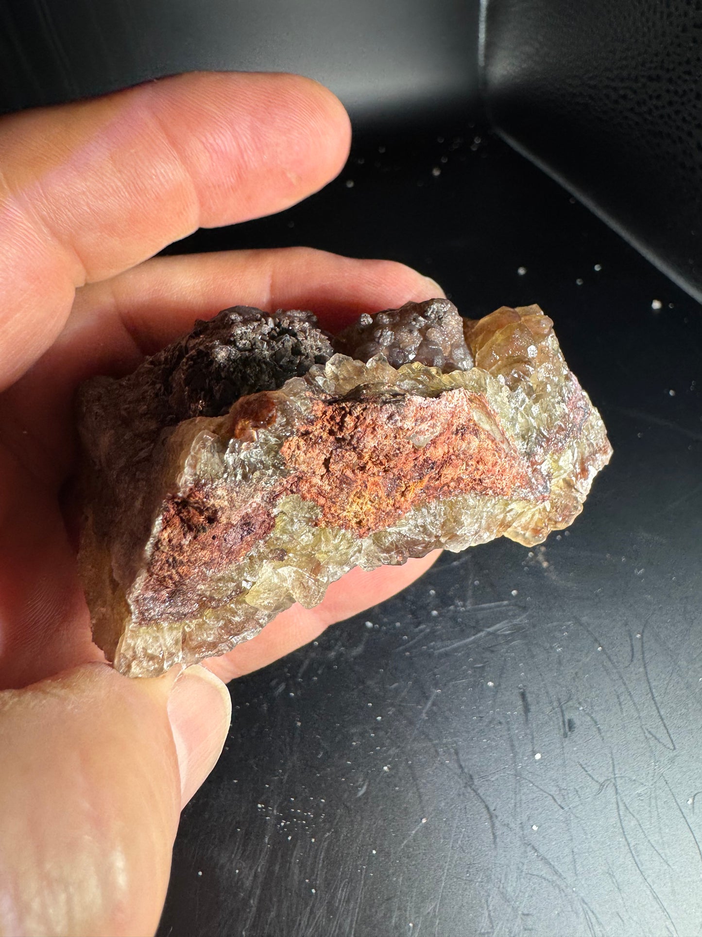 Botryoidal Red Fluorite San Antonio Mine, Santa Eulalia, Mex 139 Grams