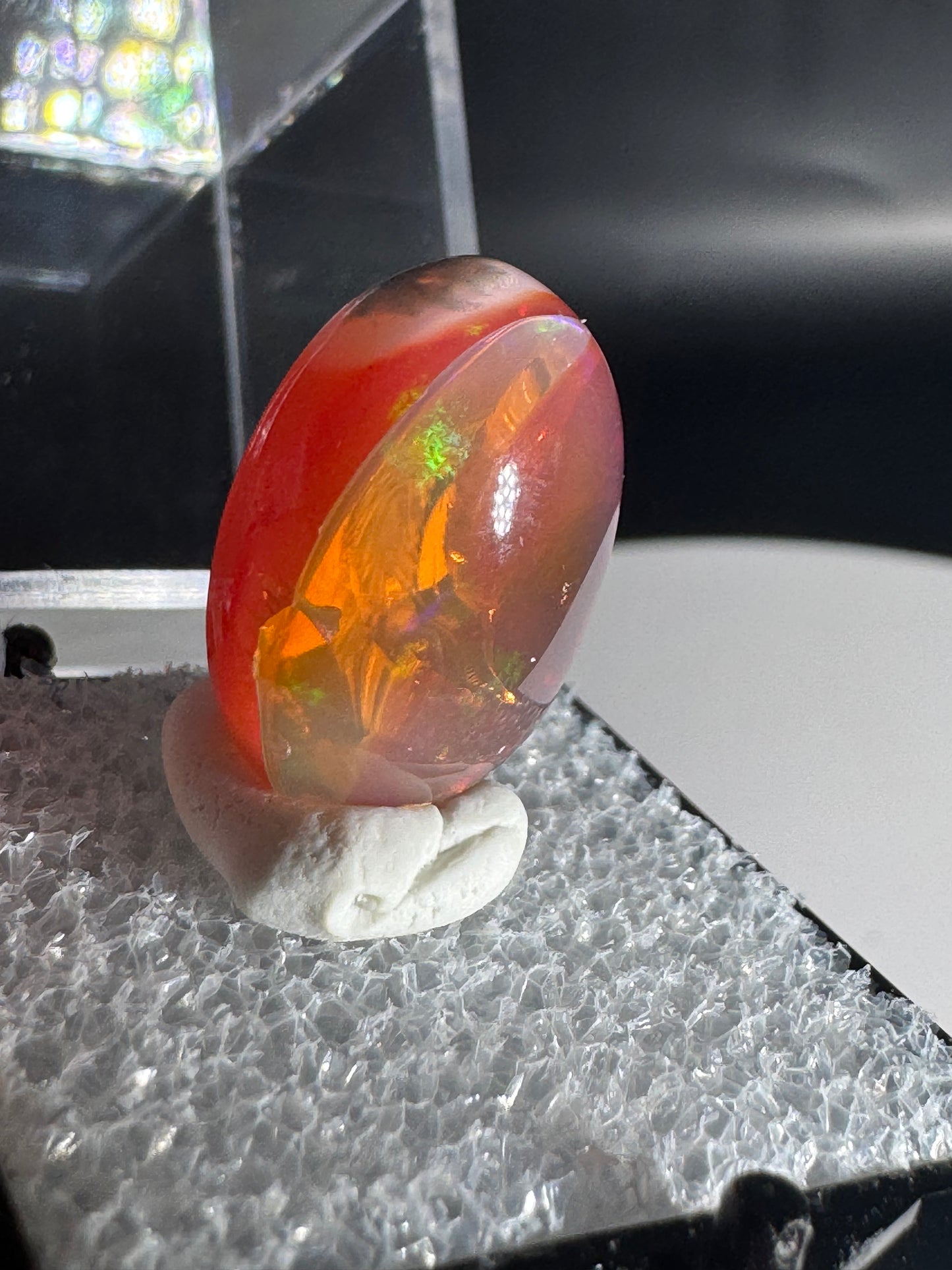 Mexican Cantera Fire Opal Cabochon