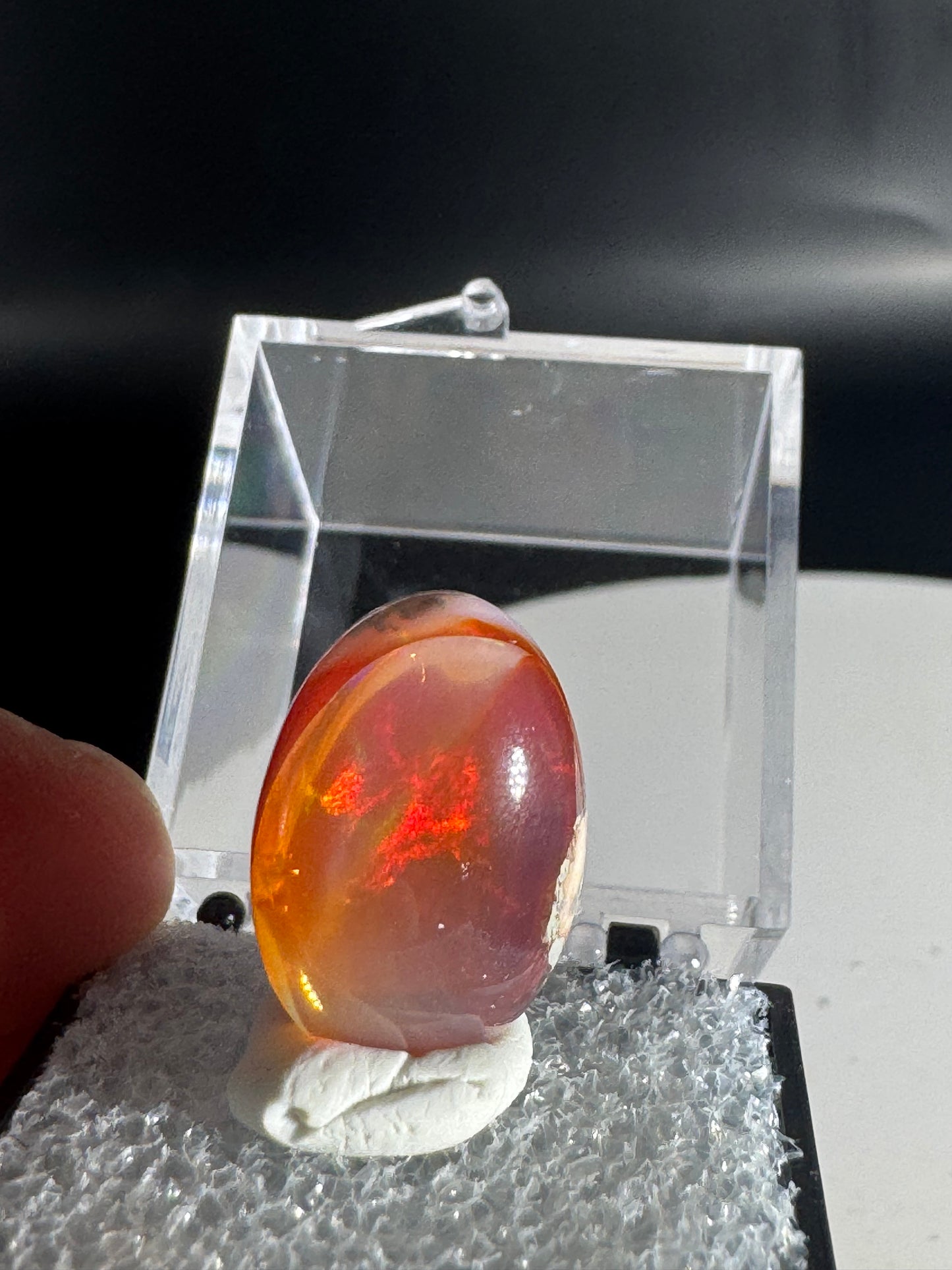 Mexican Cantera Fire Opal Cabochon