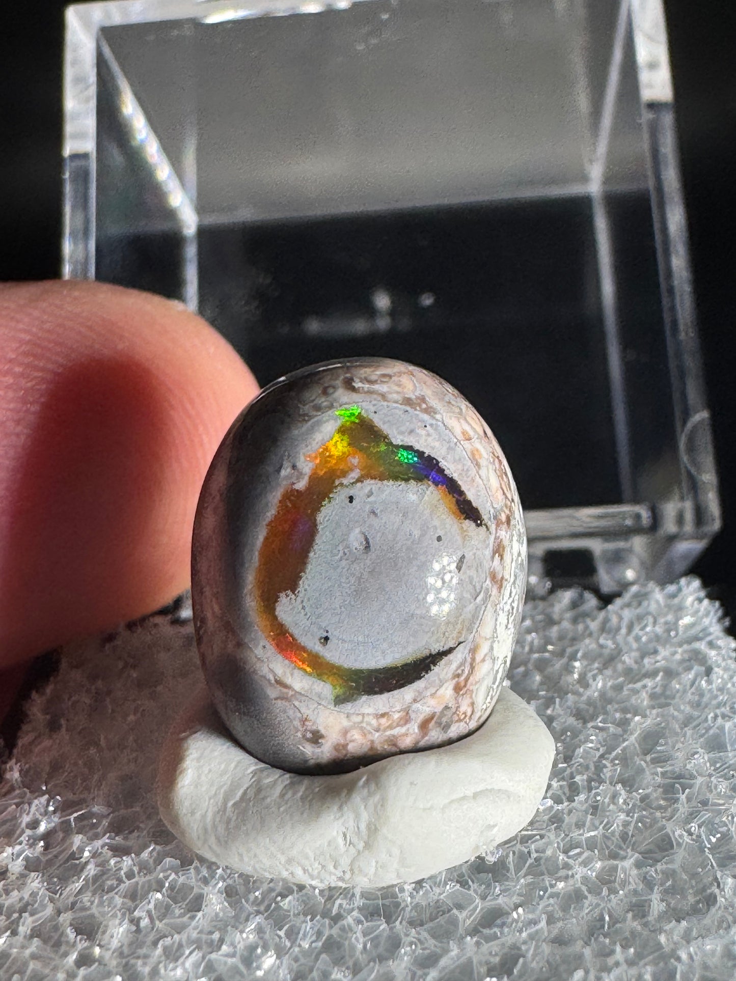 Mexican Cantera Fire Opal Cabochon