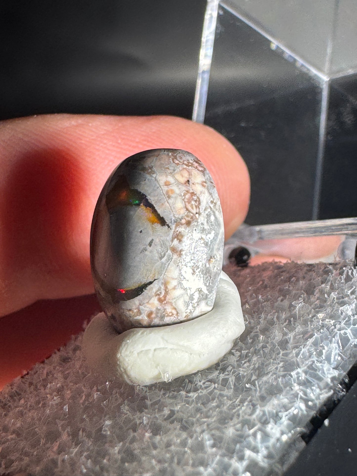 Mexican Cantera Fire Opal Cabochon
