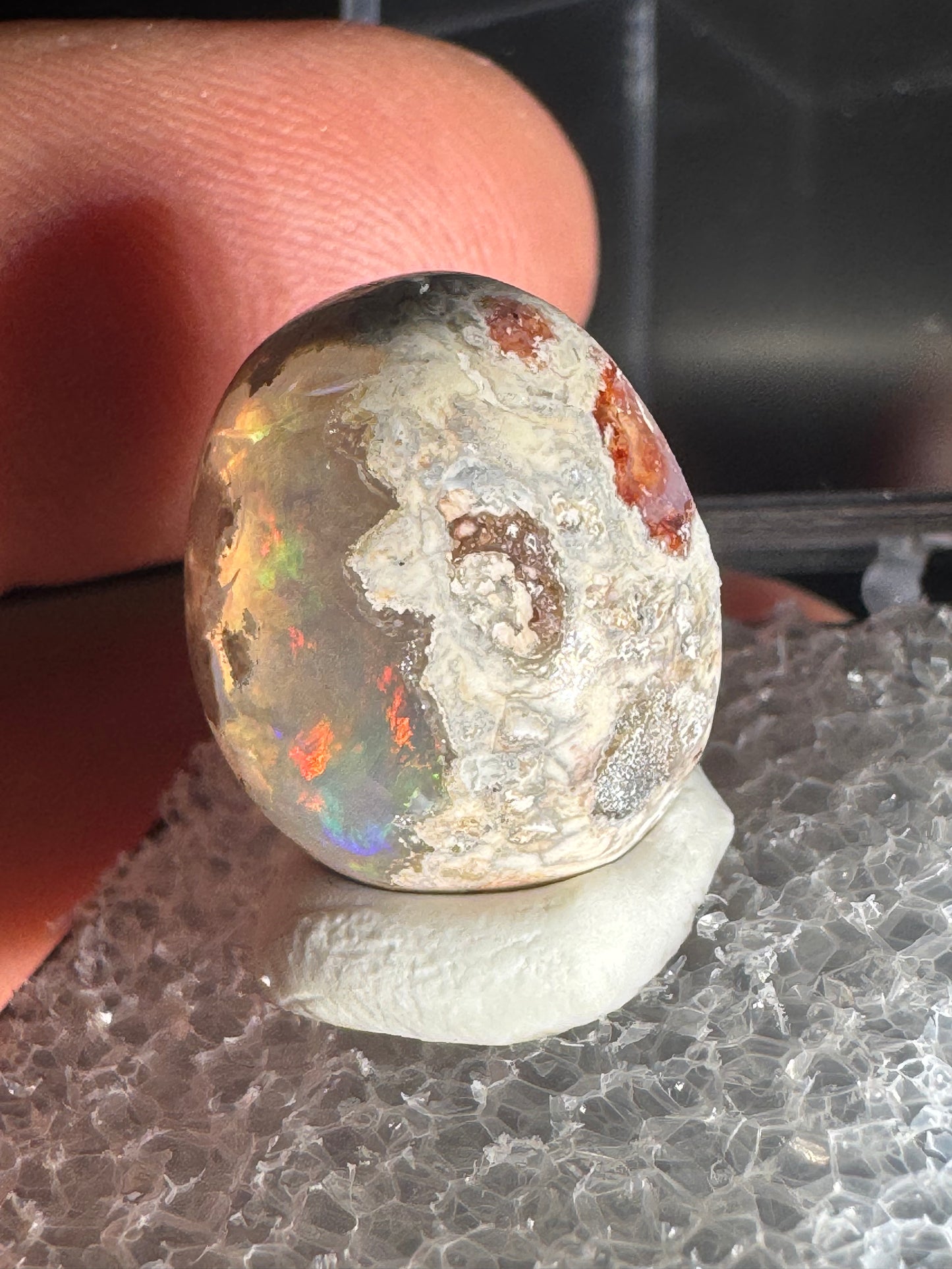 Mexican Cantera Fire Opal Cabochon