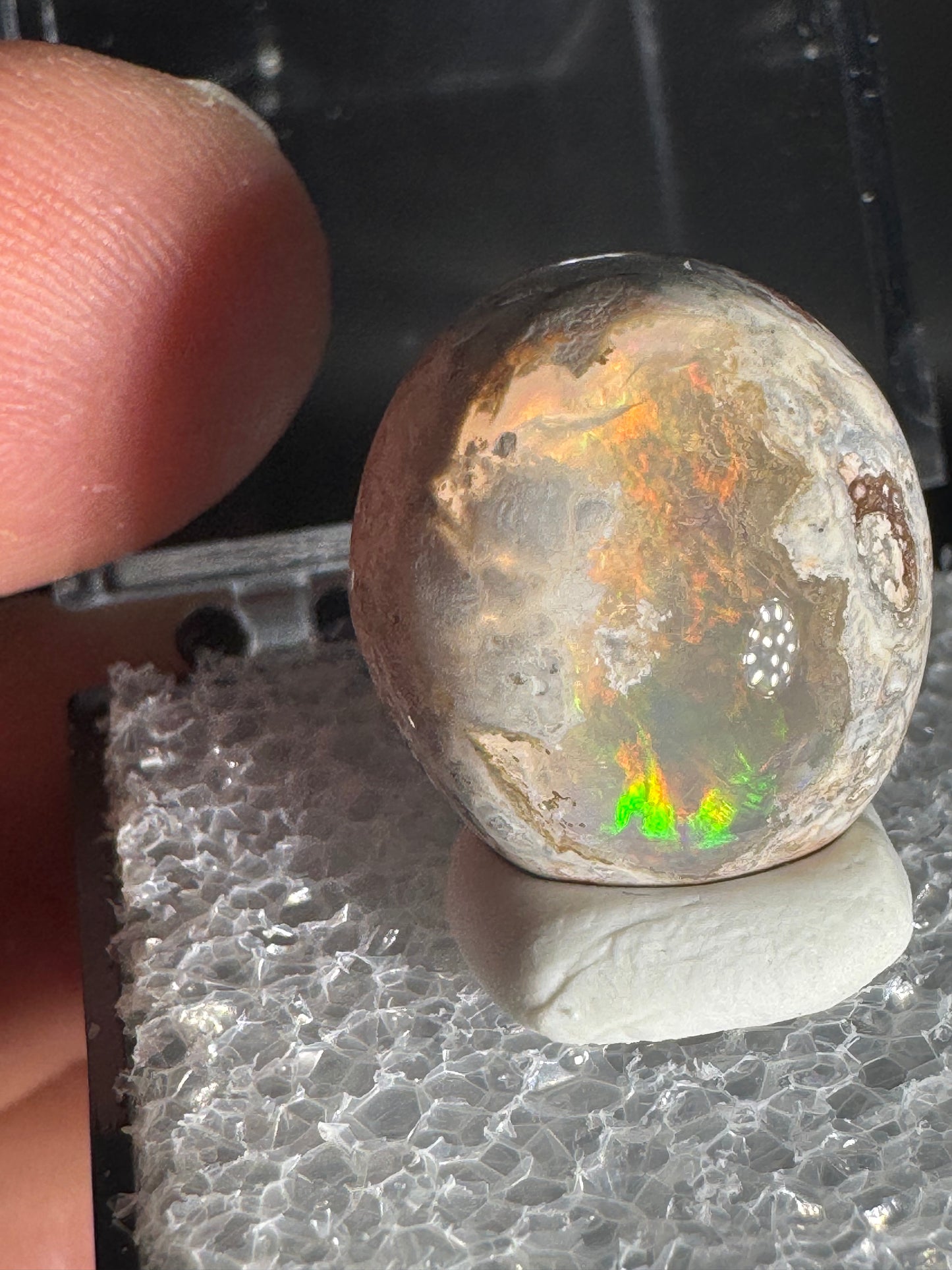 Mexican Cantera Fire Opal Cabochon