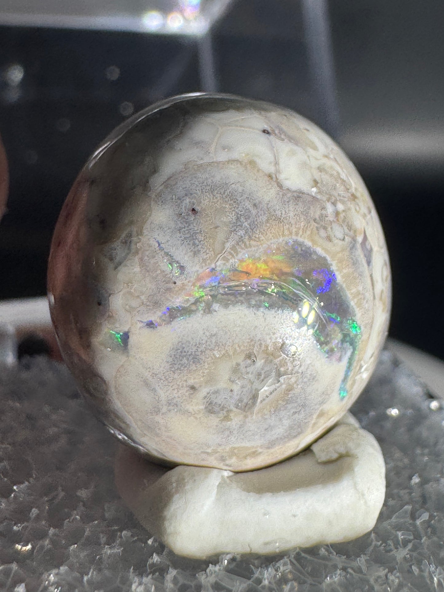 Mexican Cantera Fire Opal Cabochon