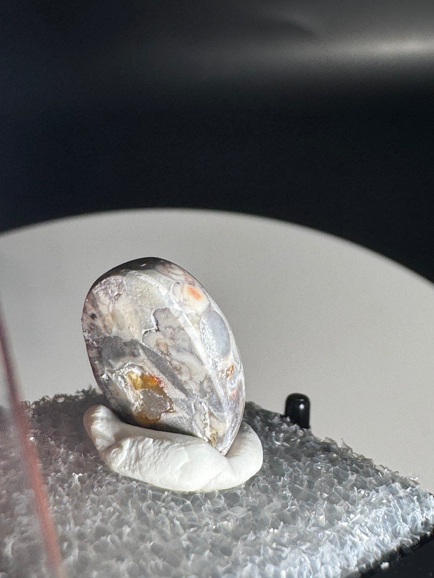 Mexican Cantera Fire Opal Cabochon