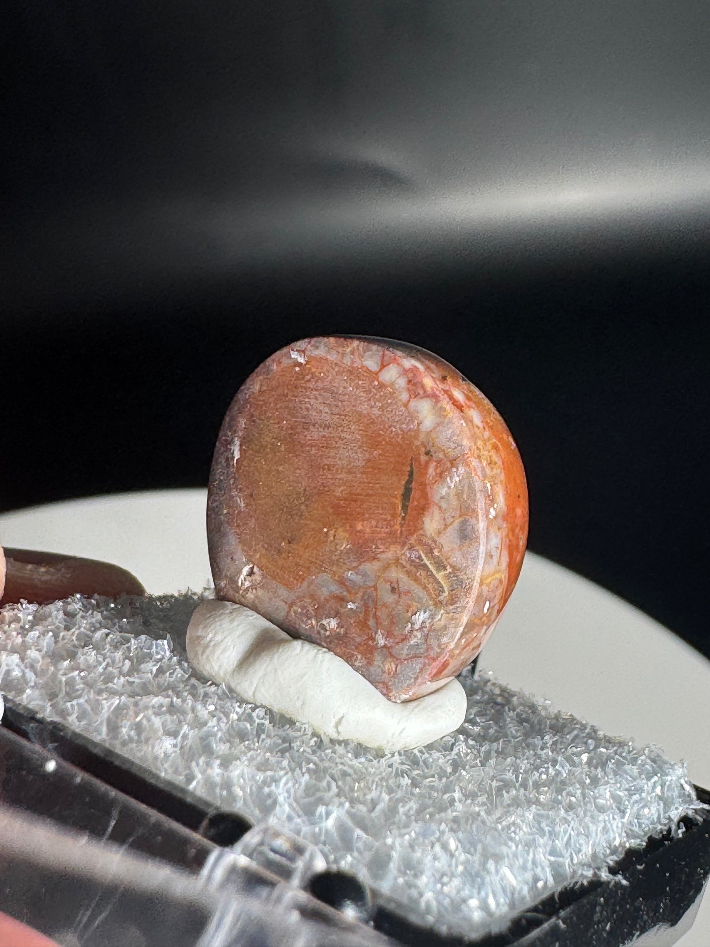 Mexican Cantera Fire Opal Cabochon