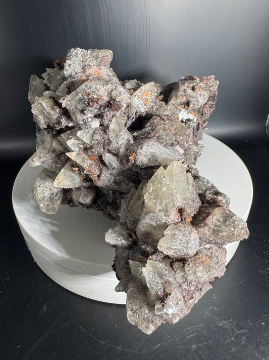 Large Sparkly Dog Tooth Calcite with Hematite Potosi Mine Mx 4.4 lbs