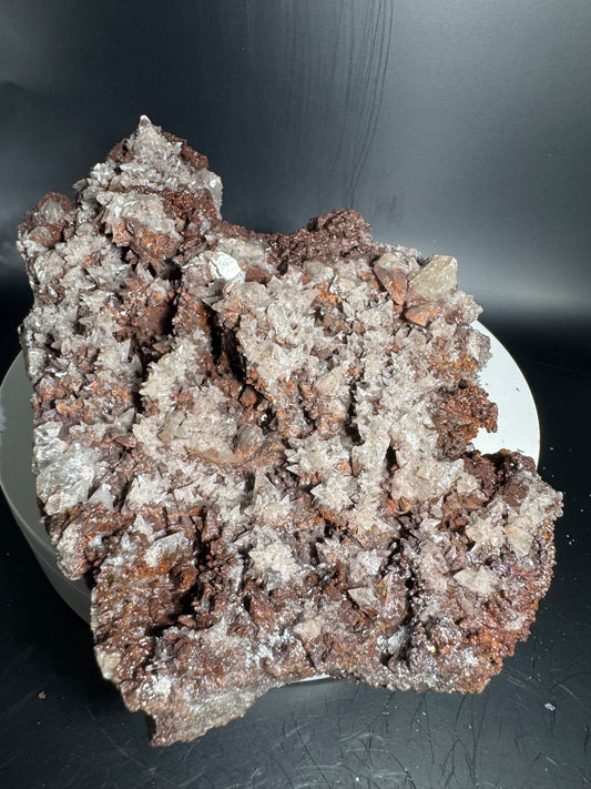 Large Sparkly Dog Tooth Calcite with Hematite Potosi Mine Mx 3.5 lbs
