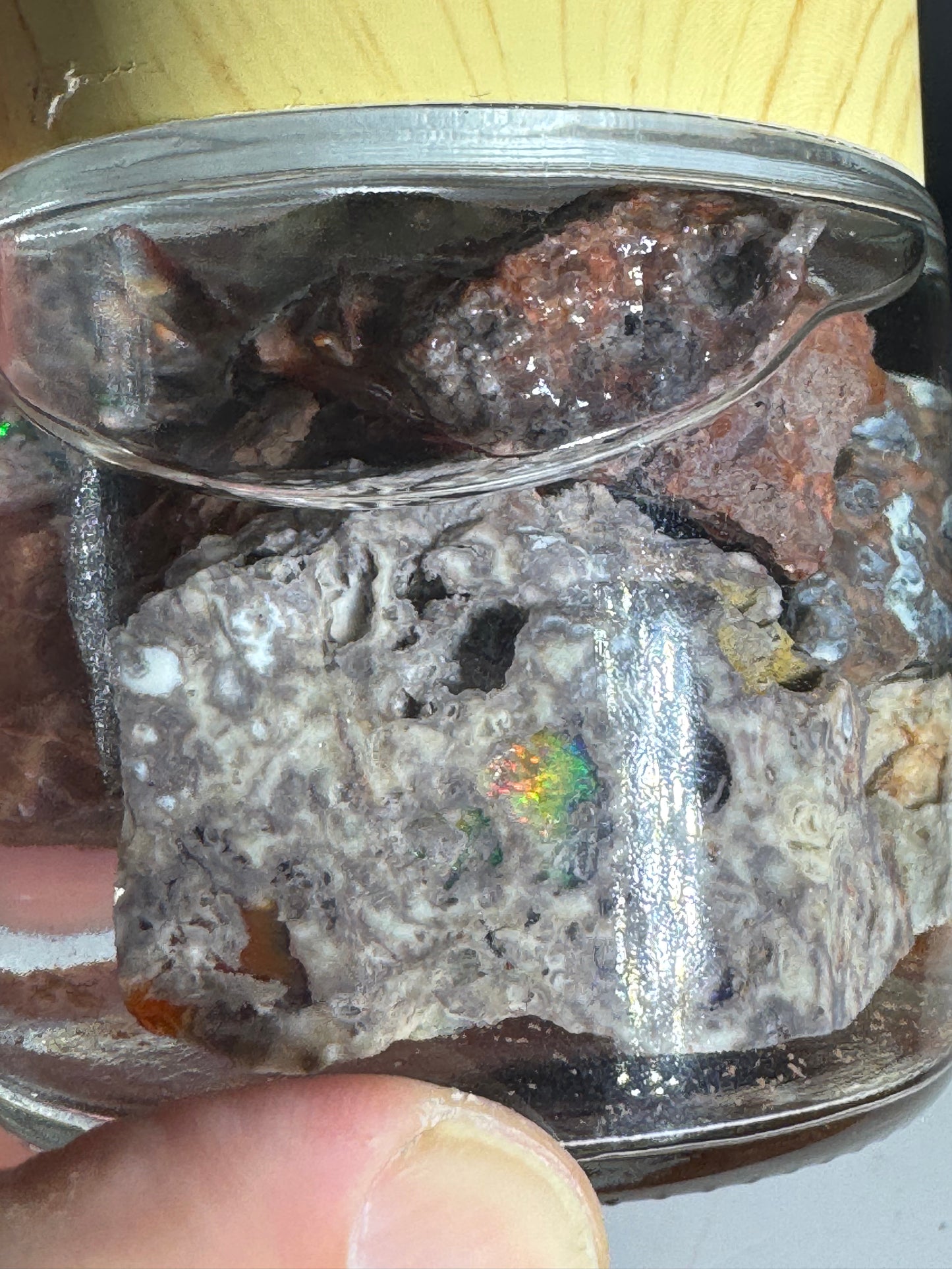 Cantera Fire Opal Jar