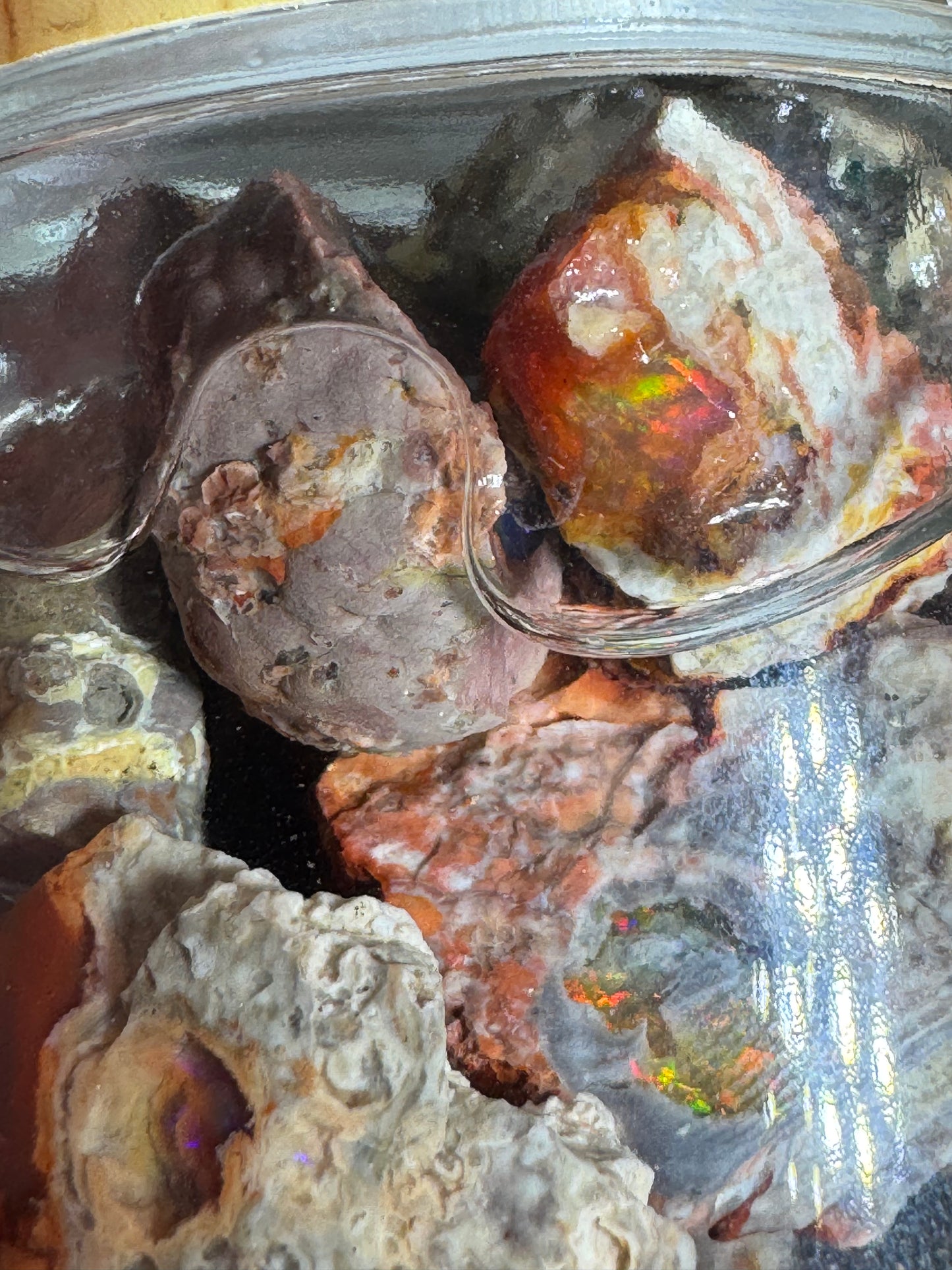 Cantera Fire Opal Jar