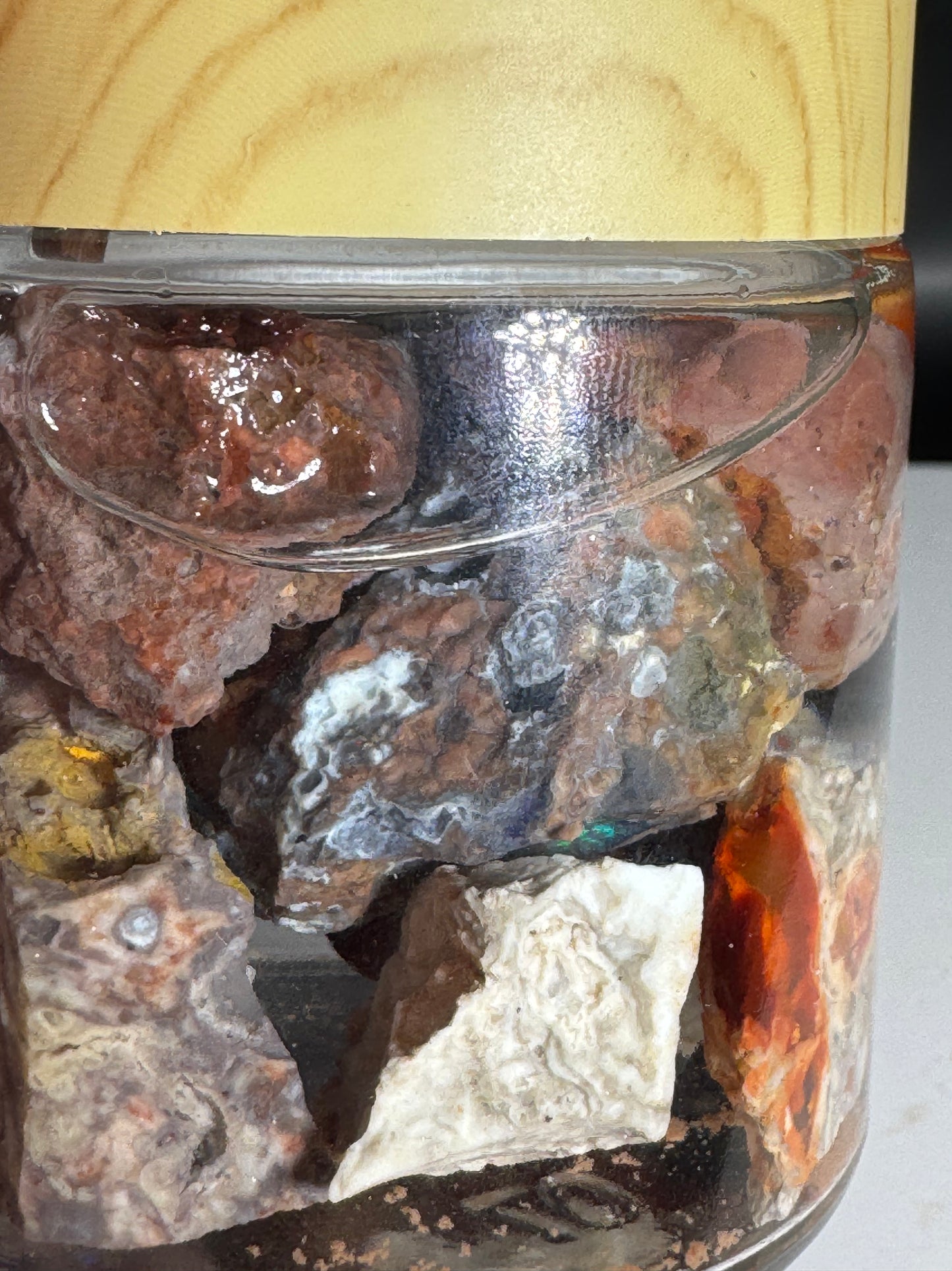 Cantera Fire Opal Jar