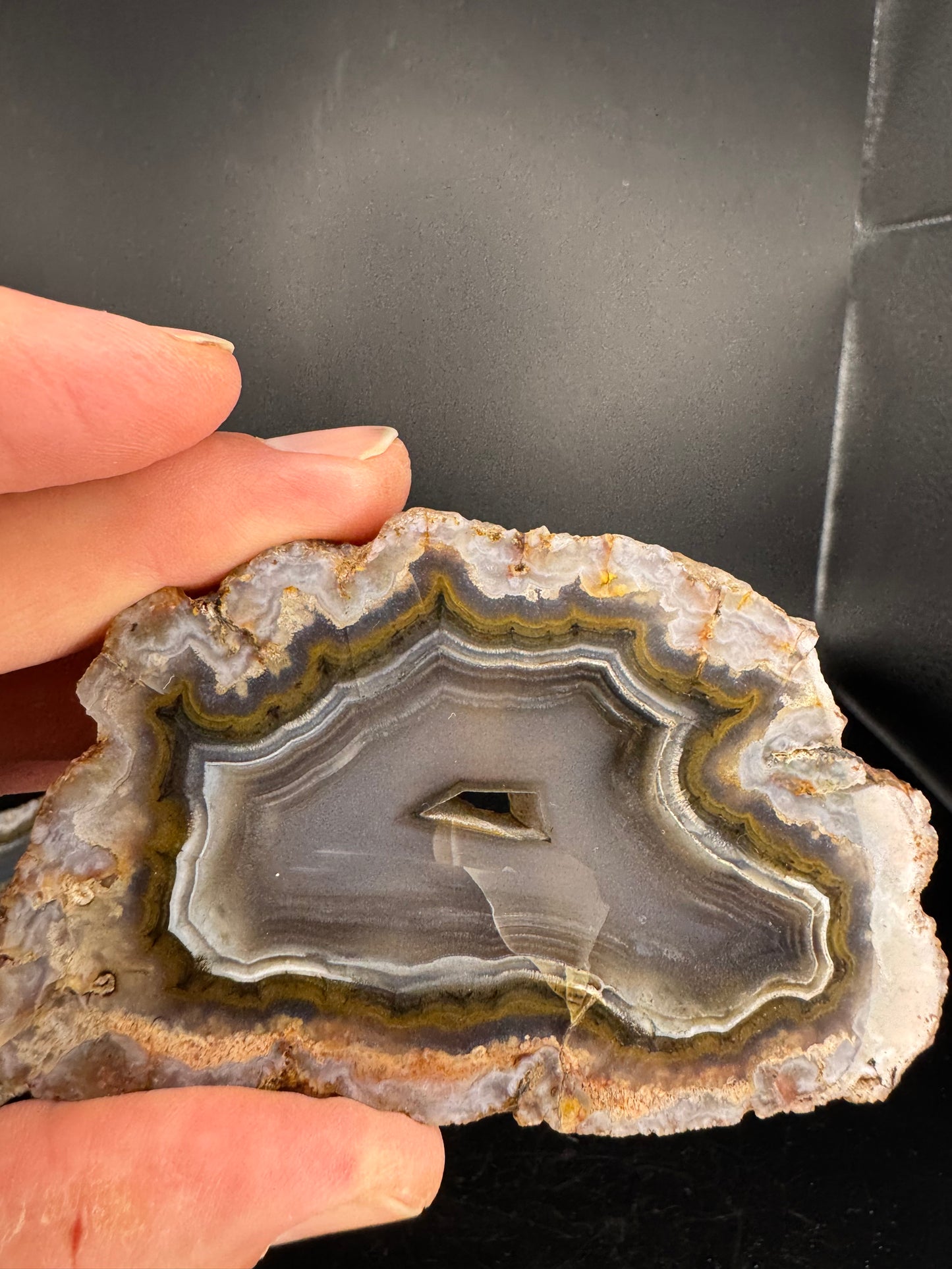 Banded Turkish Agate Pair UV Reactive