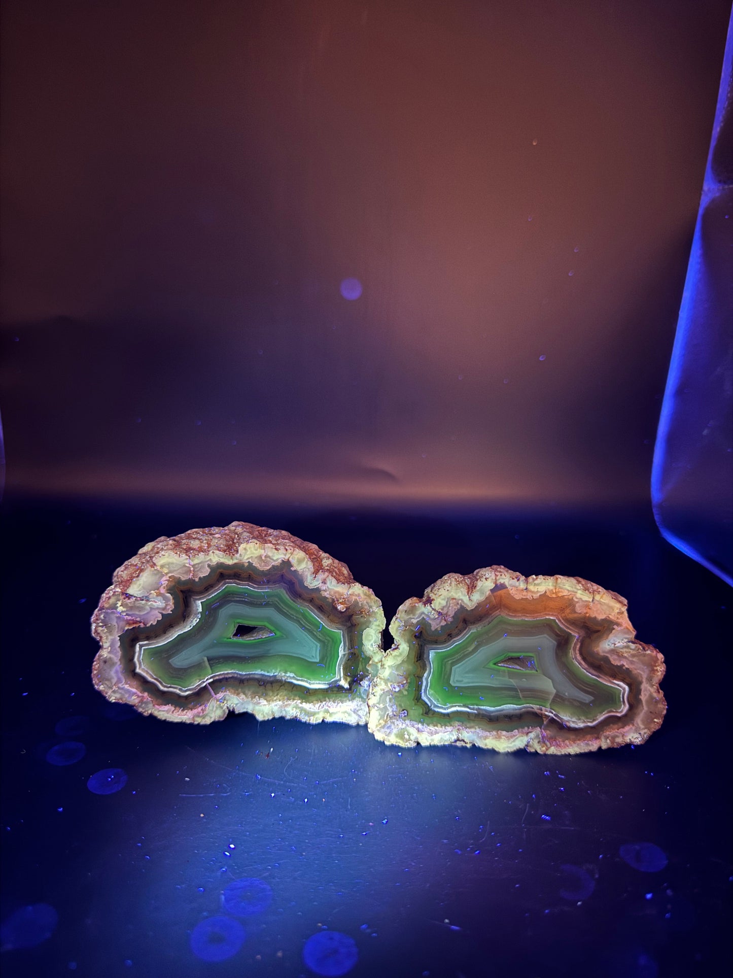 Banded Turkish Agate Pair UV Reactive