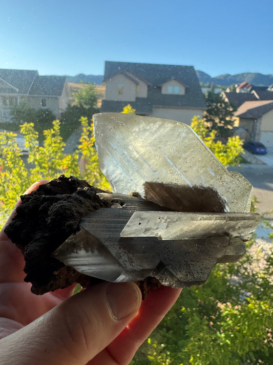 Phantom Selenite from La Platosa mine in Bermejillo Durango Mex 608 Grams