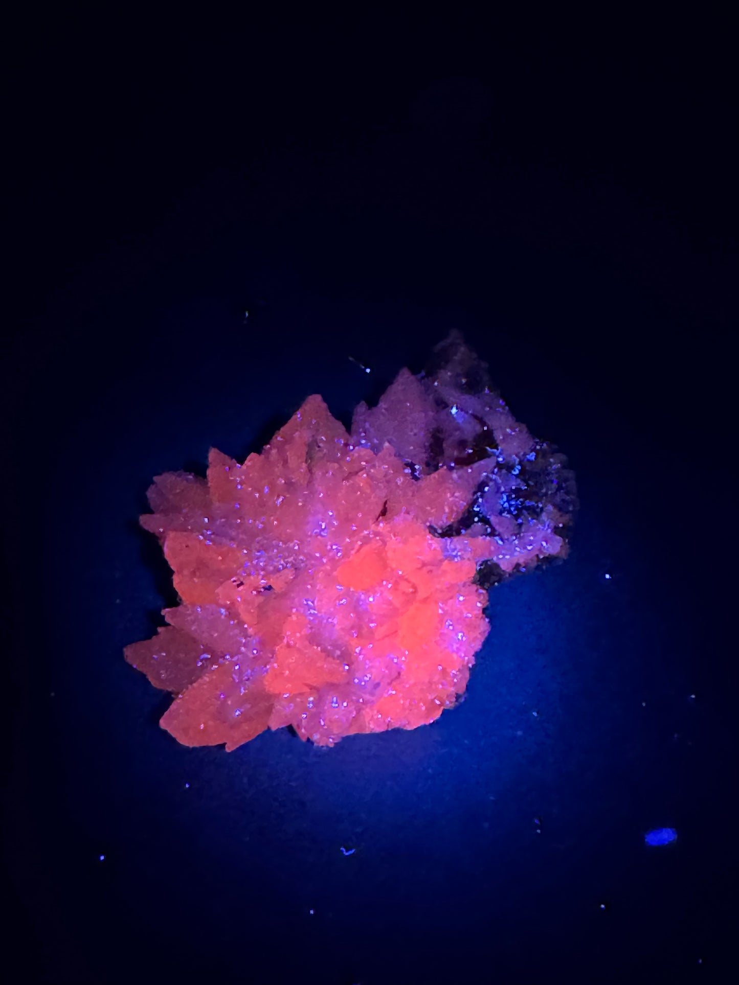 Iridescent Marcasite on Mangano Calcite Guerrero, Taxco Mex 37 Grams