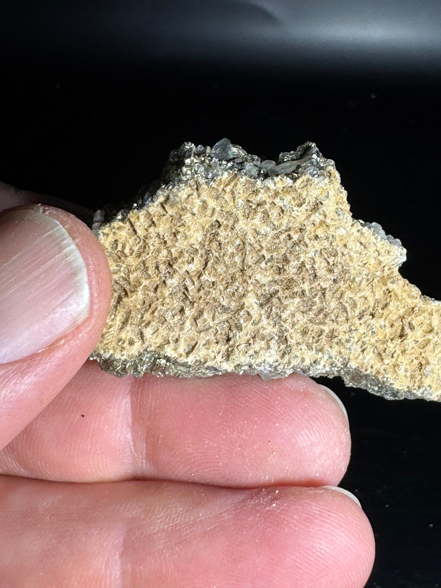 Iridescent Marcasite on Mangano Calcite Guerrero, Taxco Mex 25 Grams