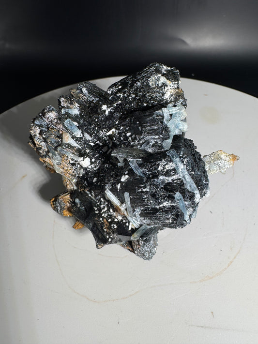 177g Natural Aquamarine Tourmaline Cluster Mineral Specimen Namibia