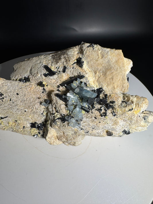 457g Natural Aquamarine Cluster Mineral Specimen Namibia