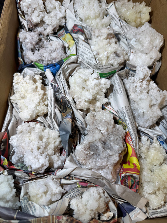 Aragonite with Adamite Wholesale Flat 15 pcs Buena Tierra mine Chihuahua Mex
