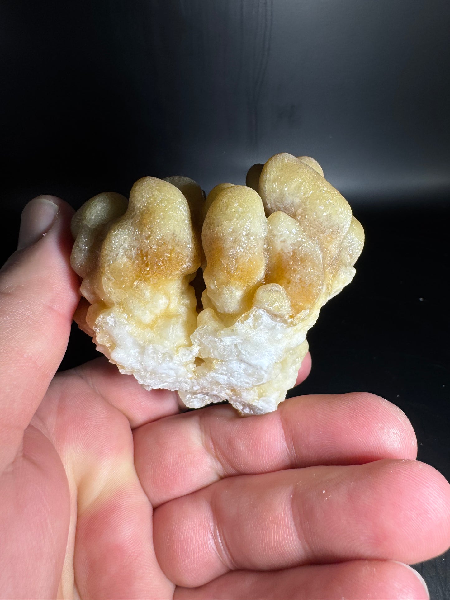 Botryoidal Honey Aragonite - Santa Eulalia, Chihuahua, Mexico 179 g