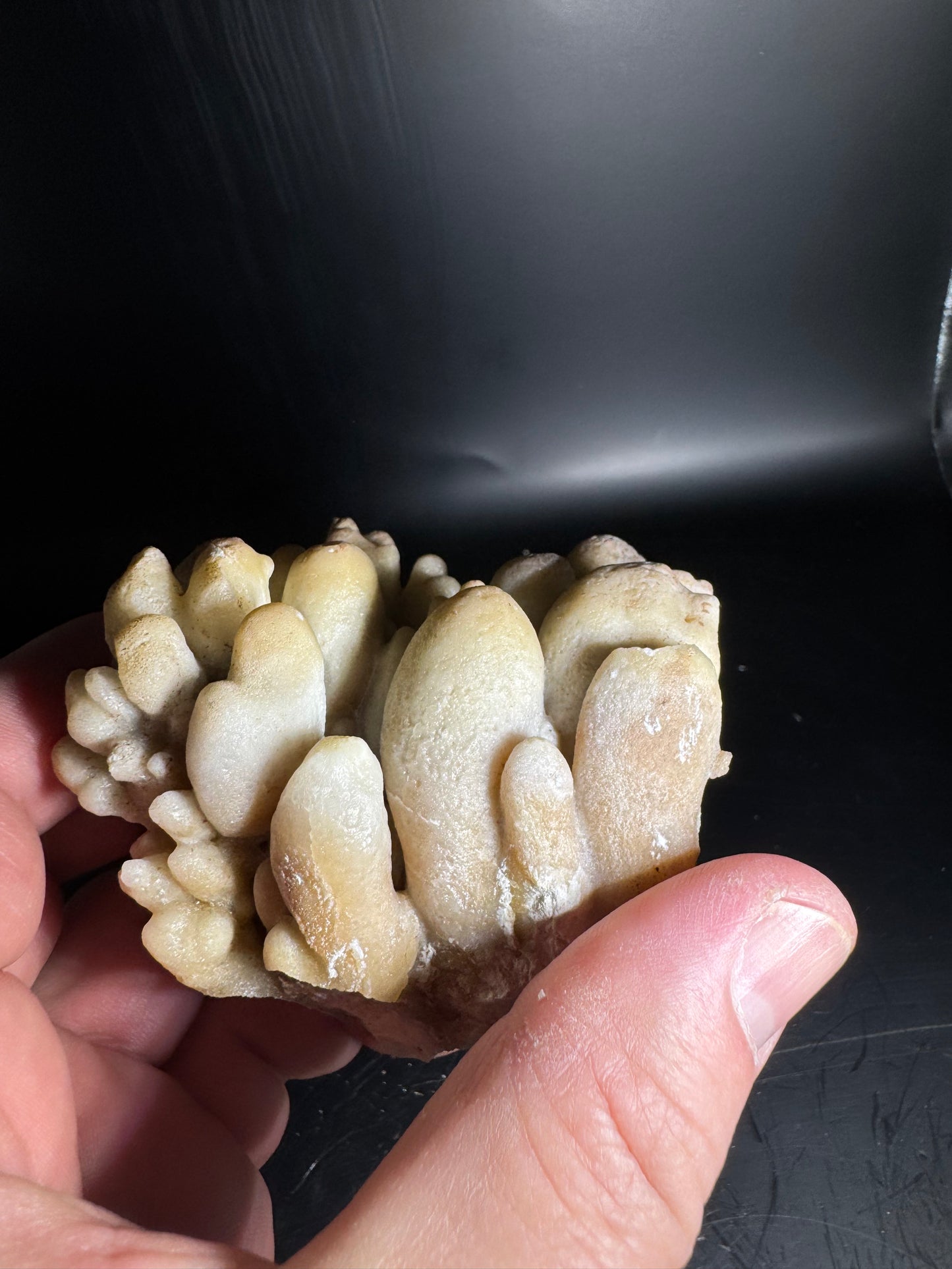 Botryoidal Honey Aragonite - Santa Eulalia, Chihuahua, Mexico 331 g